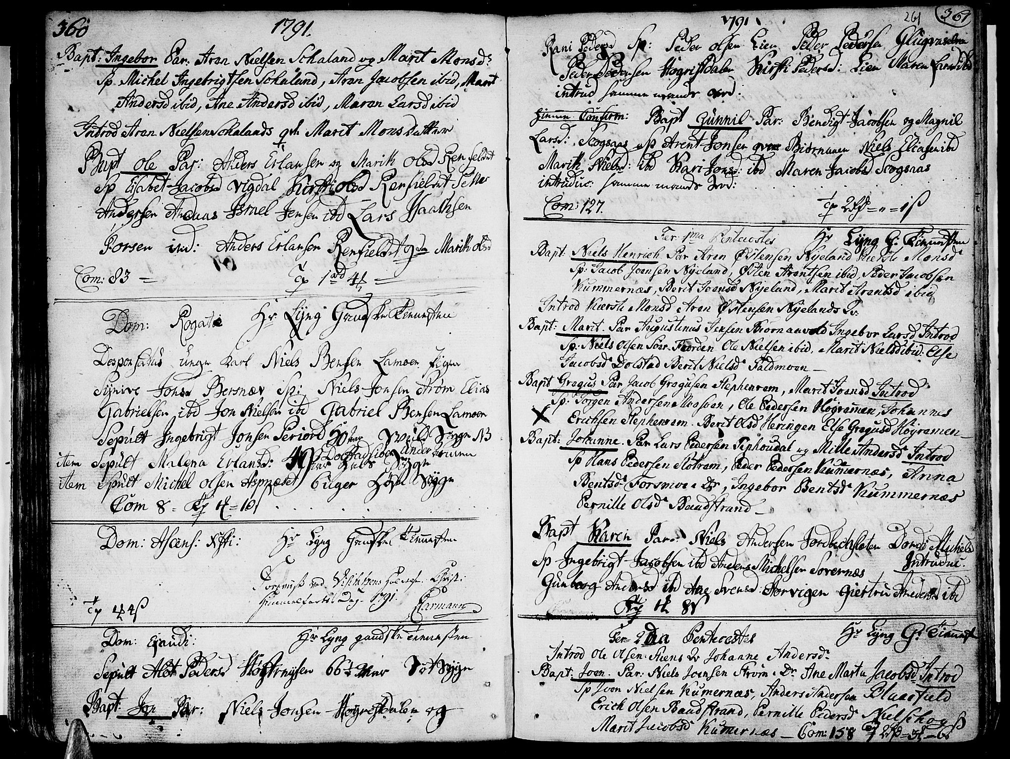 Ministerialprotokoller, klokkerbøker og fødselsregistre - Nordland, SAT/A-1459/820/L0286: Parish register (official) no. 820A07, 1780-1799, p. 260-261