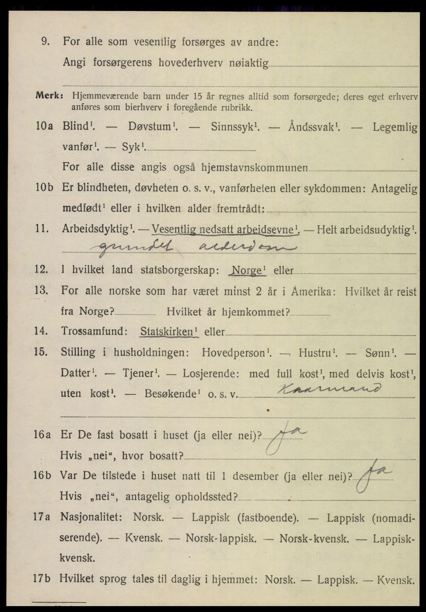 SAT, 1920 census for Hegra, 1920, p. 5973