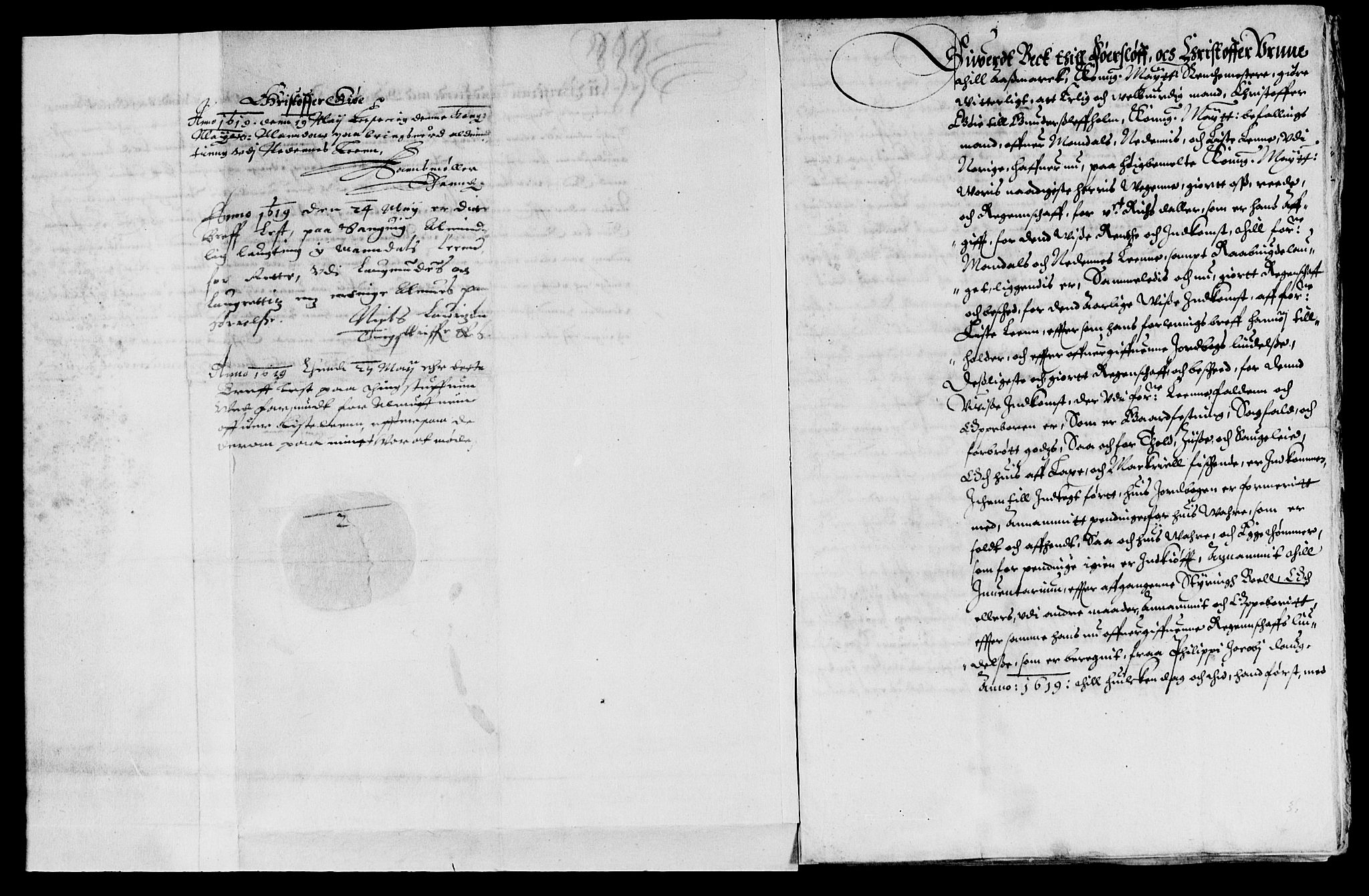 Rentekammeret inntil 1814, Reviderte regnskaper, Lensregnskaper, AV/RA-EA-5023/R/Rb/Rbq/L0019: Nedenes len. Mandals len. Råbyggelag., 1629-1630