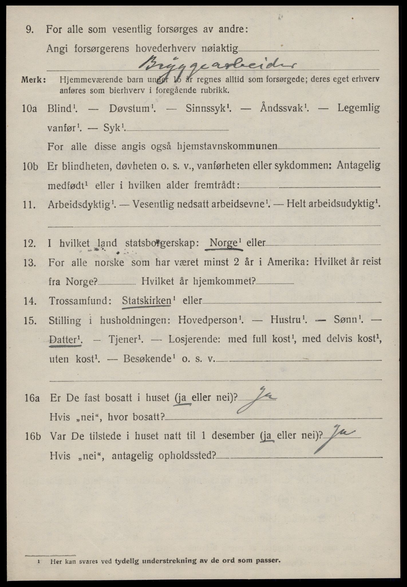 SAT, 1920 census for Kornstad, 1920, p. 4204