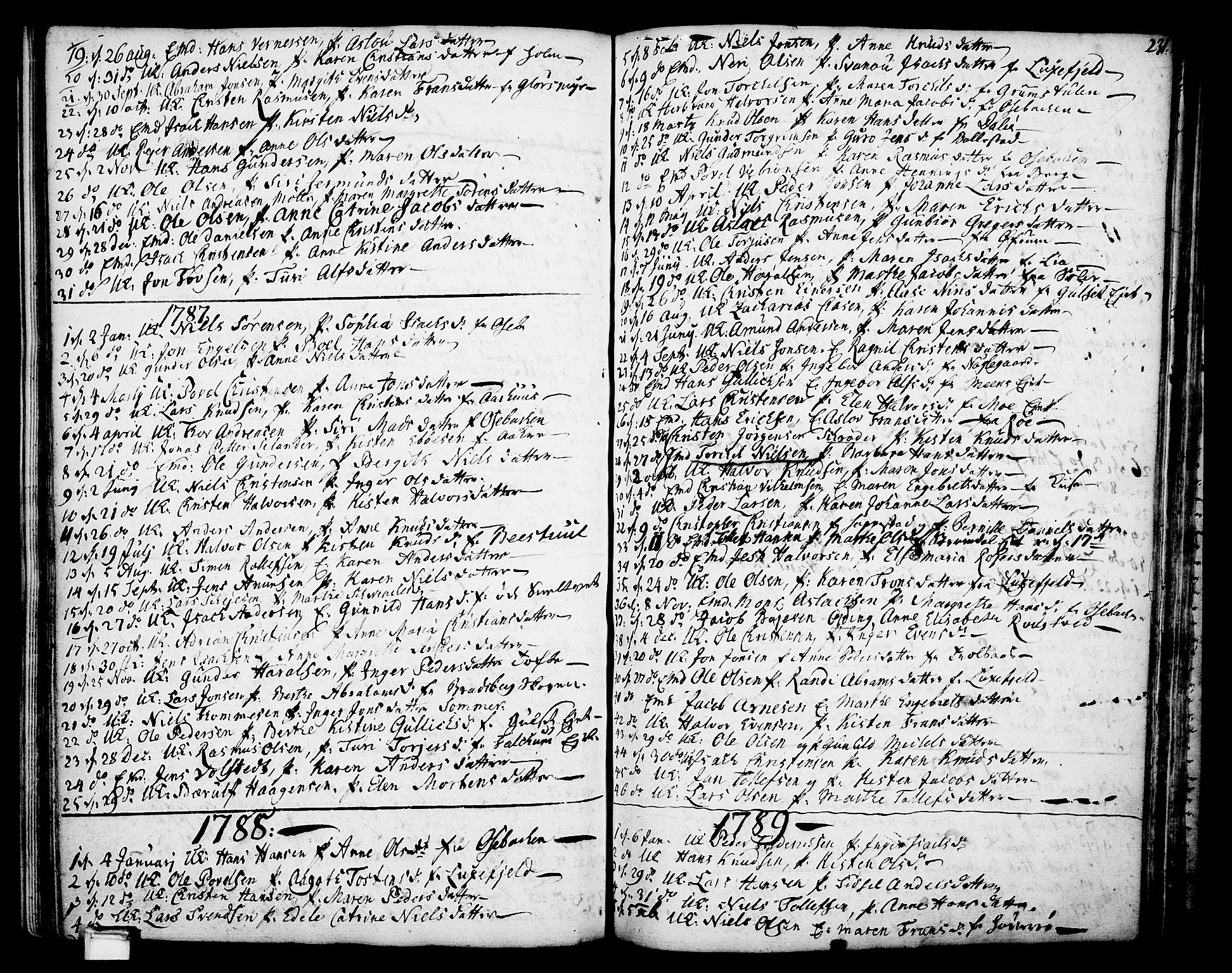 Gjerpen kirkebøker, SAKO/A-265/F/Fa/L0002: Parish register (official) no. I 2, 1747-1795, p. 231