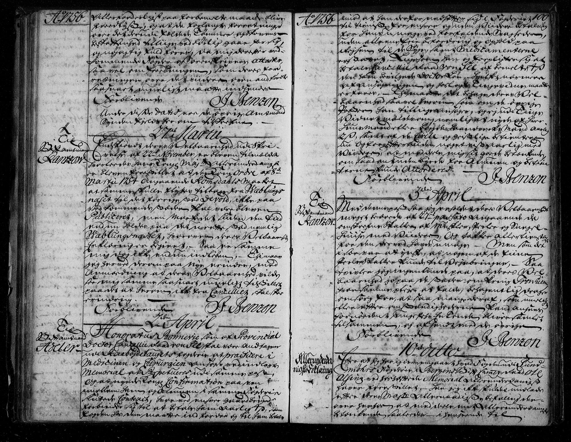 Stattholderembetet 1572-1771, AV/RA-EA-2870/Bf/L0002: Stattholderprotokoll (allmenn kopibok), 1753-1758, p. 99b-100a