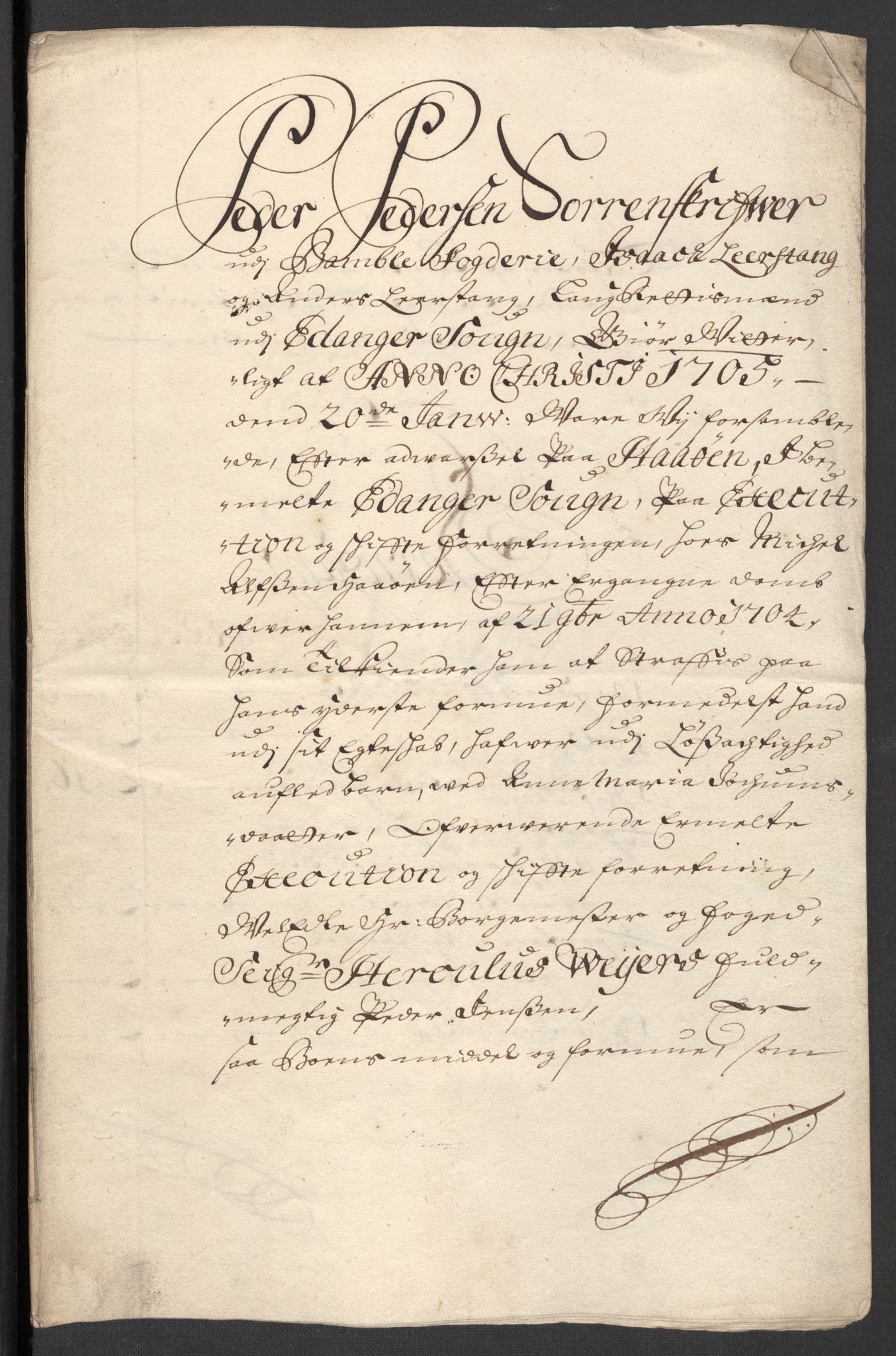 Rentekammeret inntil 1814, Reviderte regnskaper, Fogderegnskap, AV/RA-EA-4092/R36/L2112: Fogderegnskap Øvre og Nedre Telemark og Bamble, 1704, p. 53