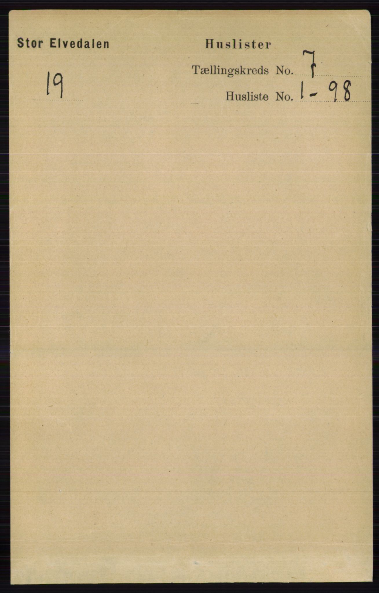 RA, 1891 census for 0430 Stor-Elvdal, 1891, p. 2547