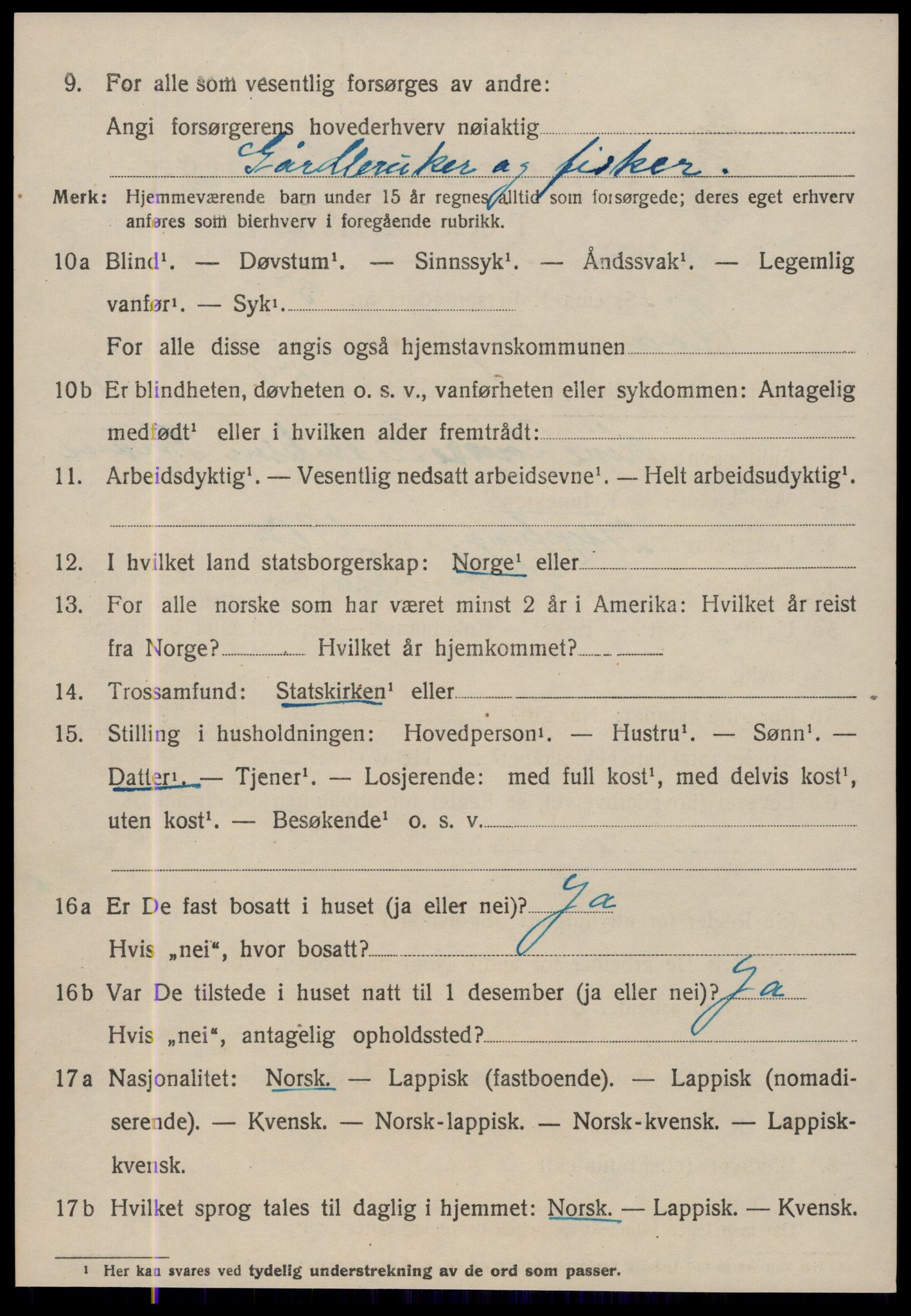 SAT, 1920 census for Roan, 1920, p. 2262