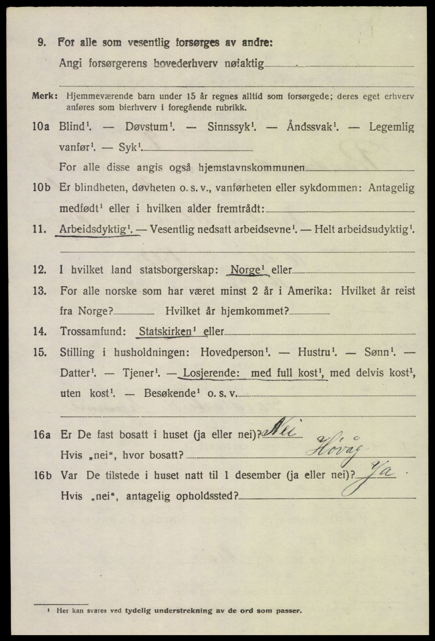 SAK, 1920 census for Randesund, 1920, p. 1775