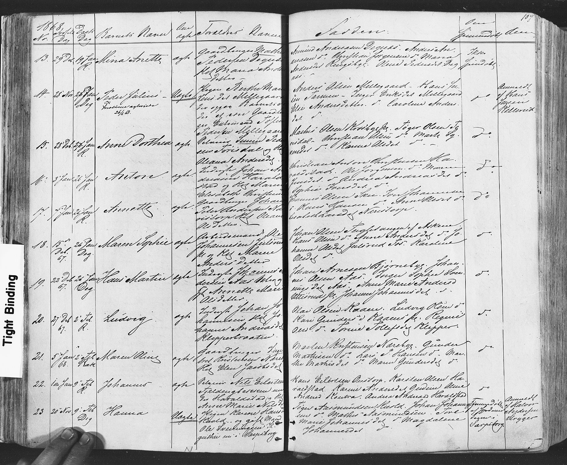 Rakkestad prestekontor Kirkebøker, SAO/A-2008/F/Fa/L0011: Parish register (official) no. I 11, 1862-1877, p. 107