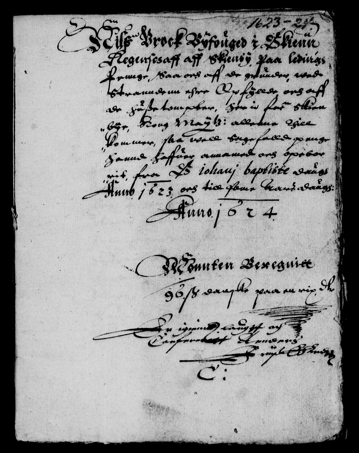 Rentekammeret inntil 1814, Reviderte regnskaper, Lensregnskaper, RA/EA-5023/R/Rb/Rbp/L0008: Bratsberg len, 1622-1625