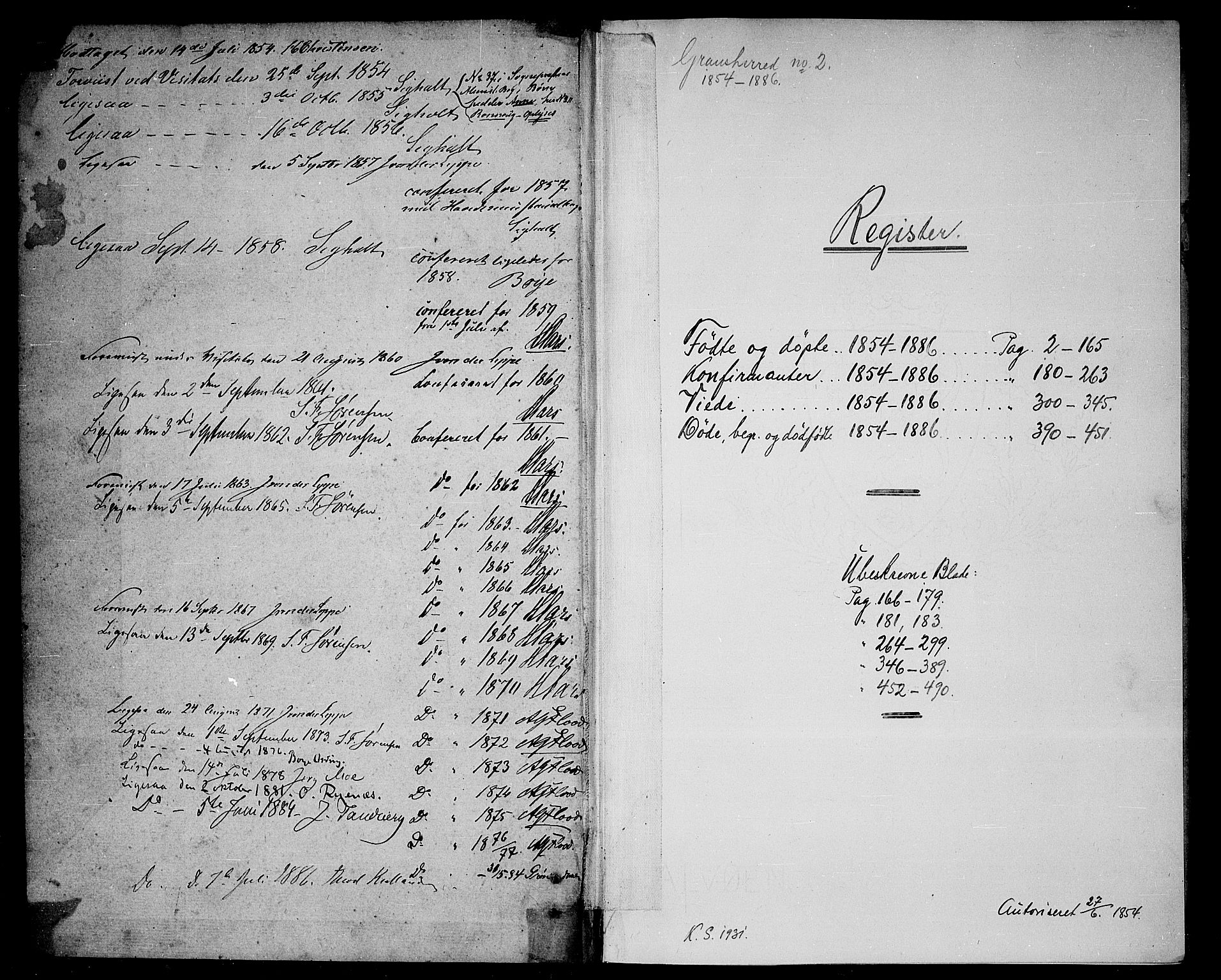 Gransherad kirkebøker, AV/SAKO-A-267/G/Ga/L0002: Parish register (copy) no. I 2, 1854-1886