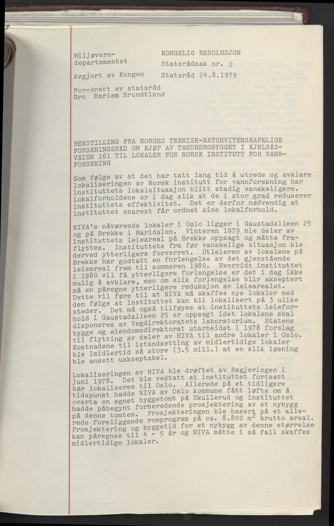 Miljøverndepartementet, AV/RA-S-2532/2/Aa/L0009: Referatprotokoller fra statsråd, 1979-1980