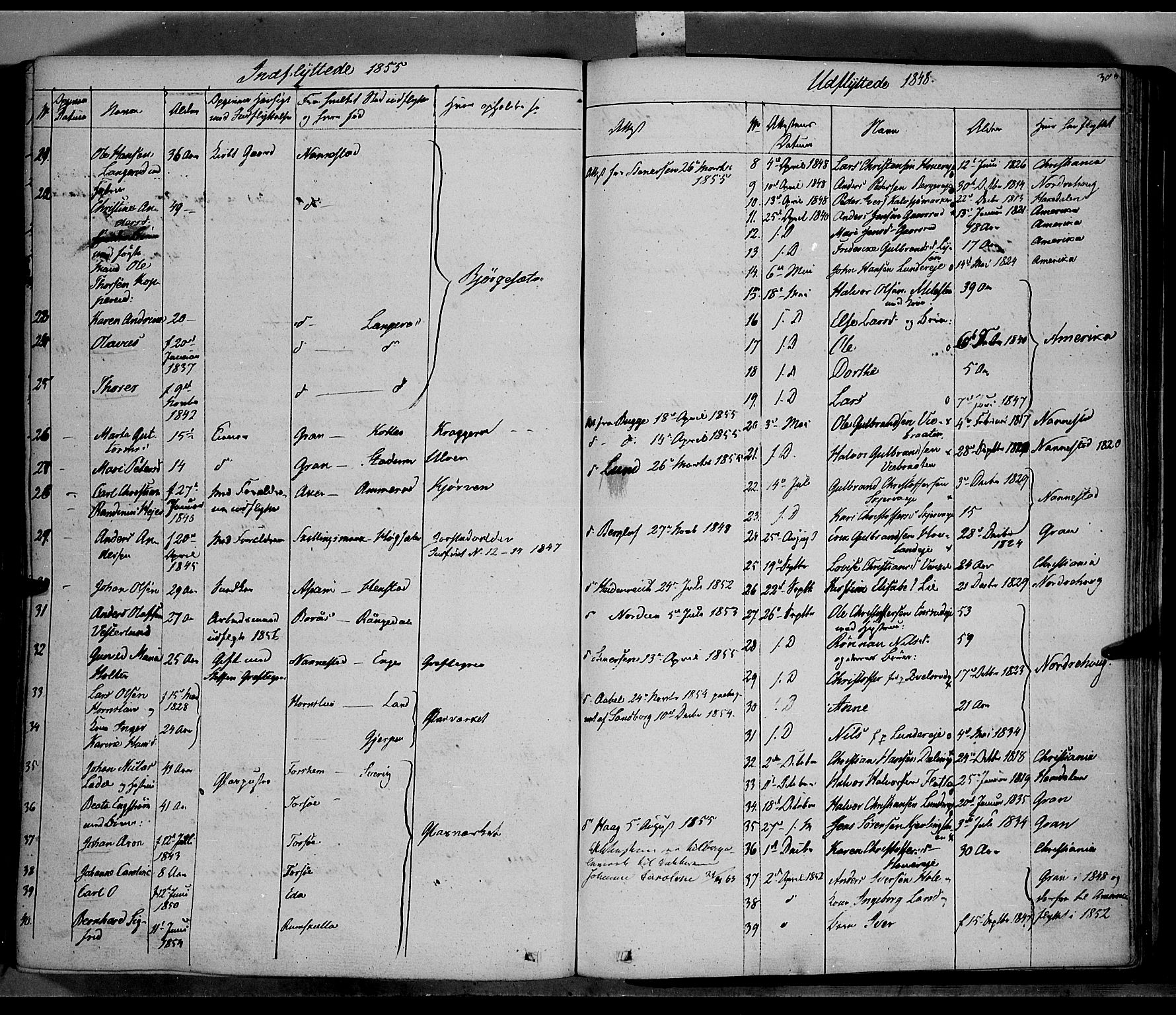 Jevnaker prestekontor, AV/SAH-PREST-116/H/Ha/Haa/L0006: Parish register (official) no. 6, 1837-1857, p. 300