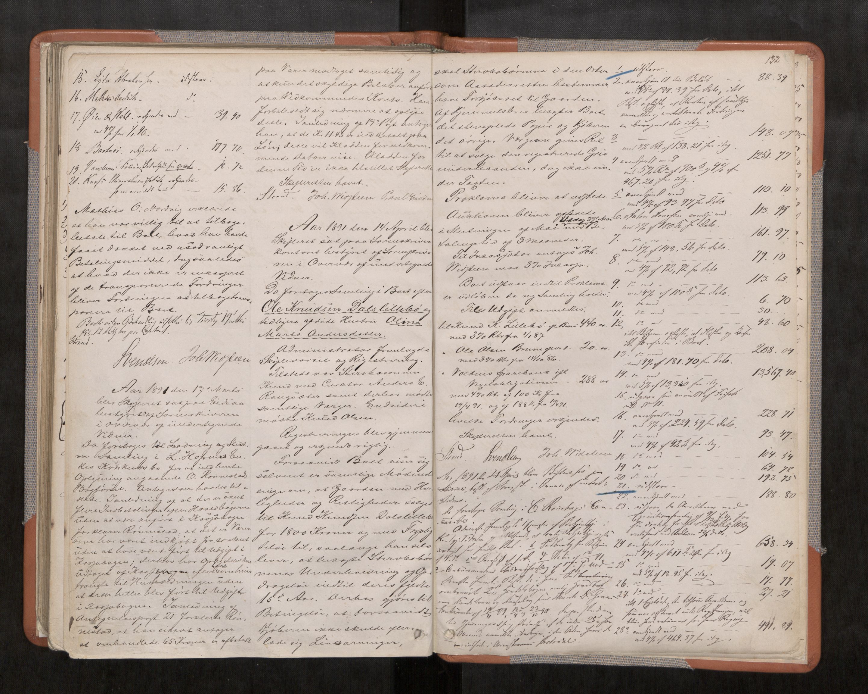 Søre Sunnmøre sorenskriveri, AV/SAT-A-4122/1/3/3B/L0005: Skiftebehandlings- / Skifteforhandlingsprotokollar, 1879-1891, p. 132