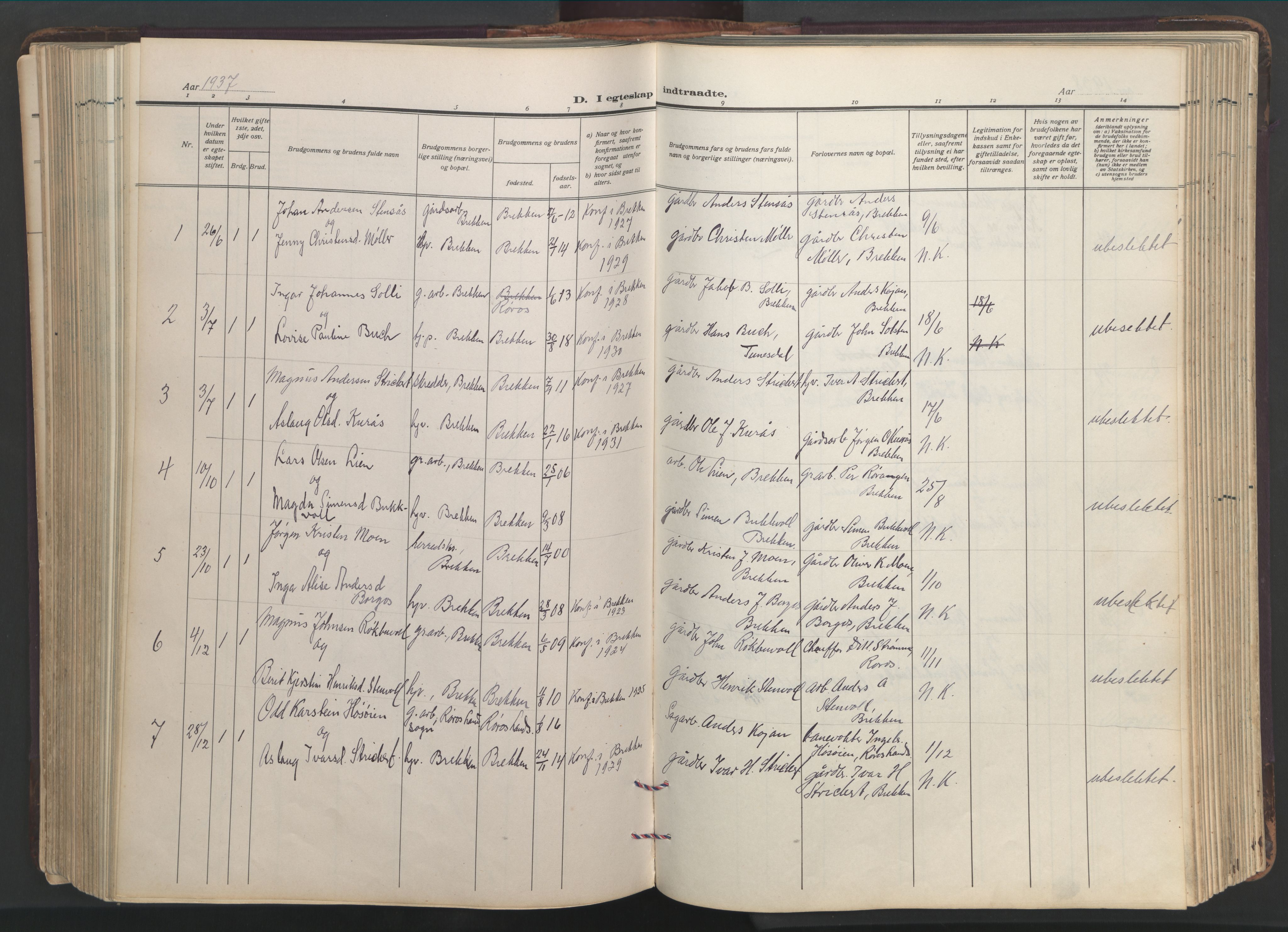 Ministerialprotokoller, klokkerbøker og fødselsregistre - Sør-Trøndelag, SAT/A-1456/683/L0951: Parish register (copy) no. 683C03, 1919-1970