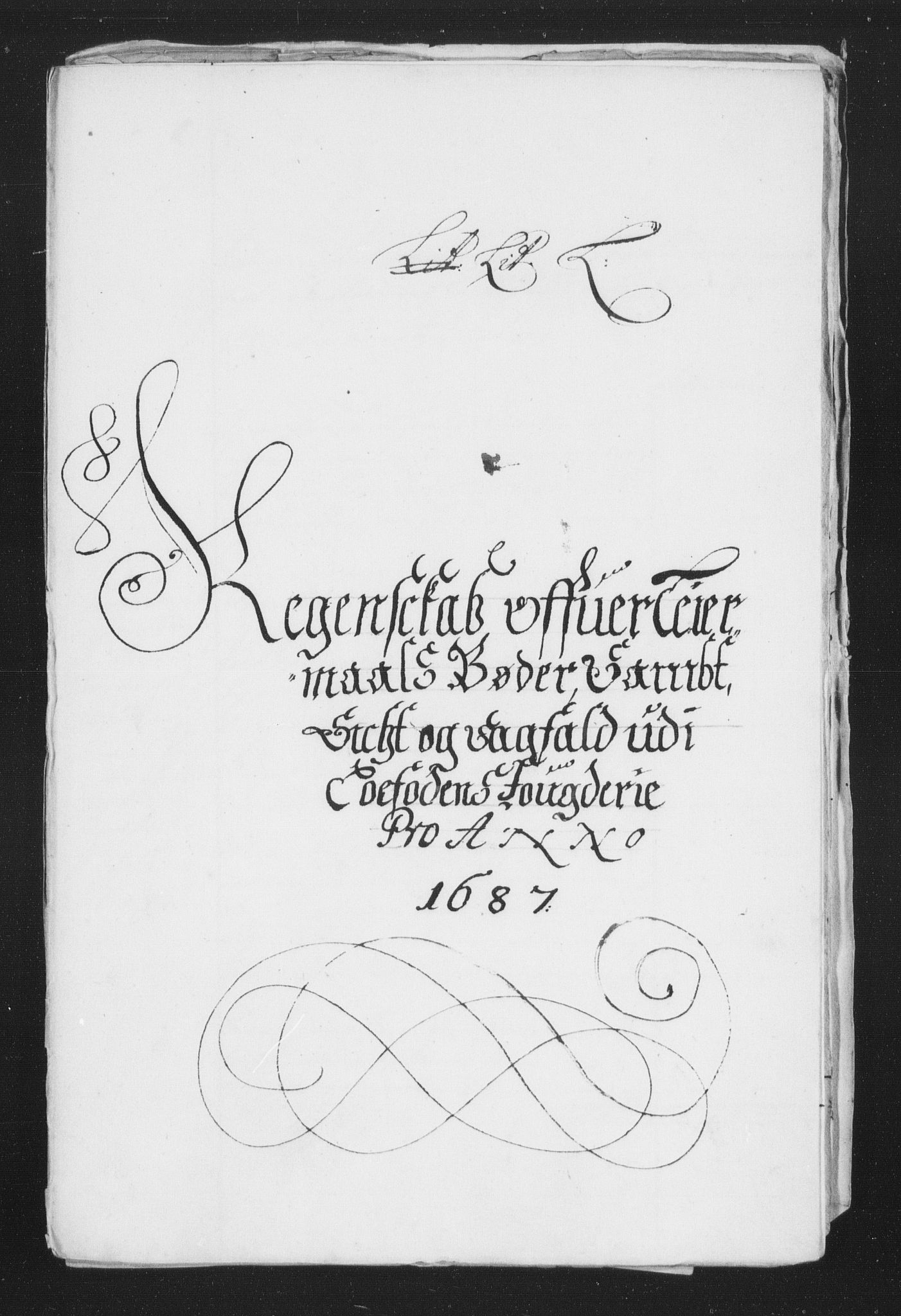 Rentekammeret inntil 1814, Reviderte regnskaper, Stiftamtstueregnskaper, Trondheim stiftamt og Nordland amt, RA/EA-6044/R/Rh/L0010: Nordland amt, 1687