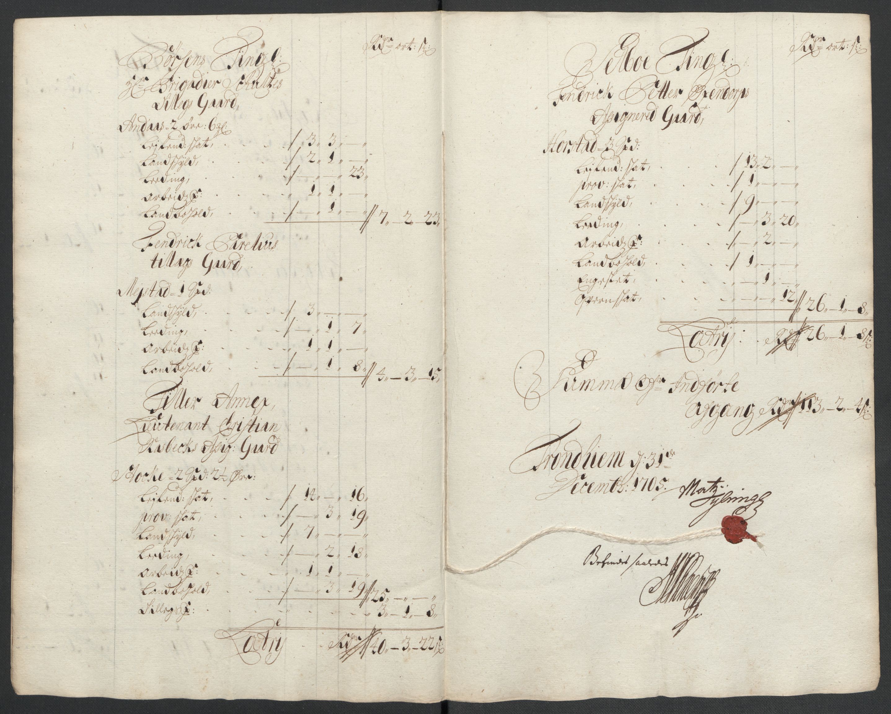 Rentekammeret inntil 1814, Reviderte regnskaper, Fogderegnskap, AV/RA-EA-4092/R61/L4109: Fogderegnskap Strinda og Selbu, 1704-1706, p. 441