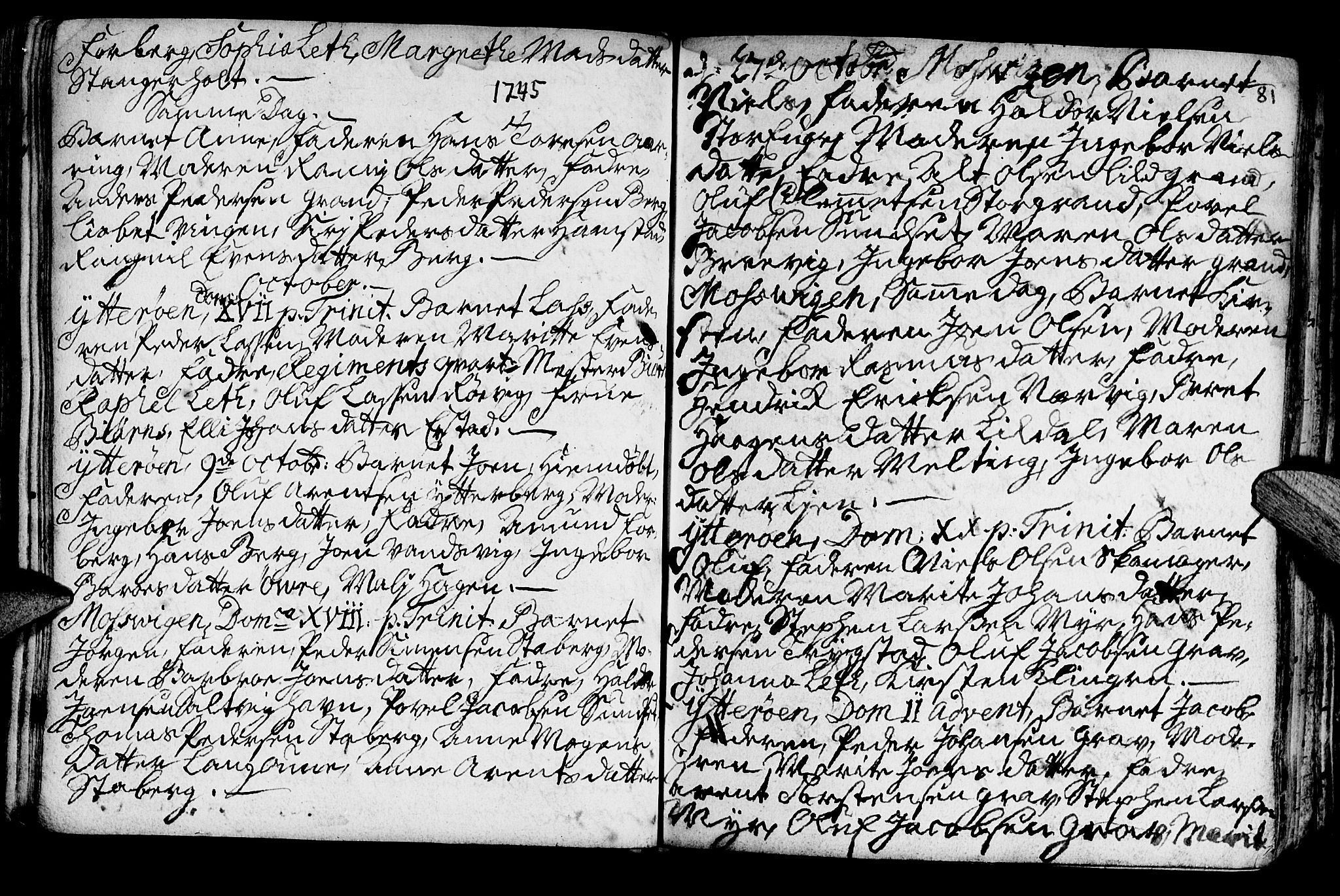 Ministerialprotokoller, klokkerbøker og fødselsregistre - Nord-Trøndelag, SAT/A-1458/722/L0215: Parish register (official) no. 722A02, 1718-1755, p. 81