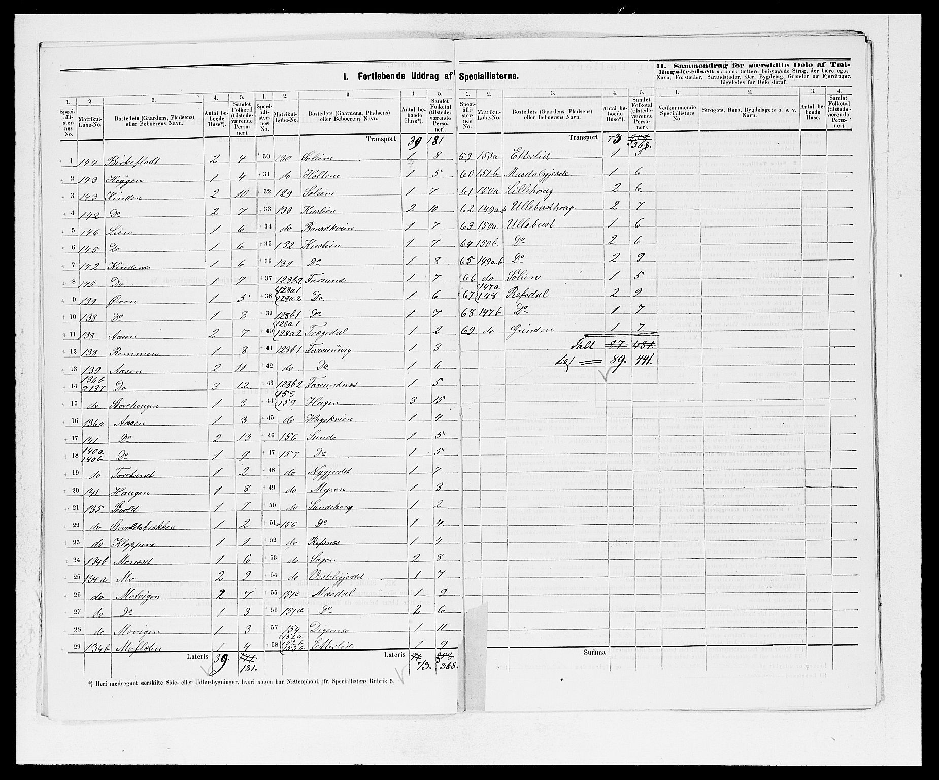 SAB, 1875 census for 1432P Førde, 1875, p. 7