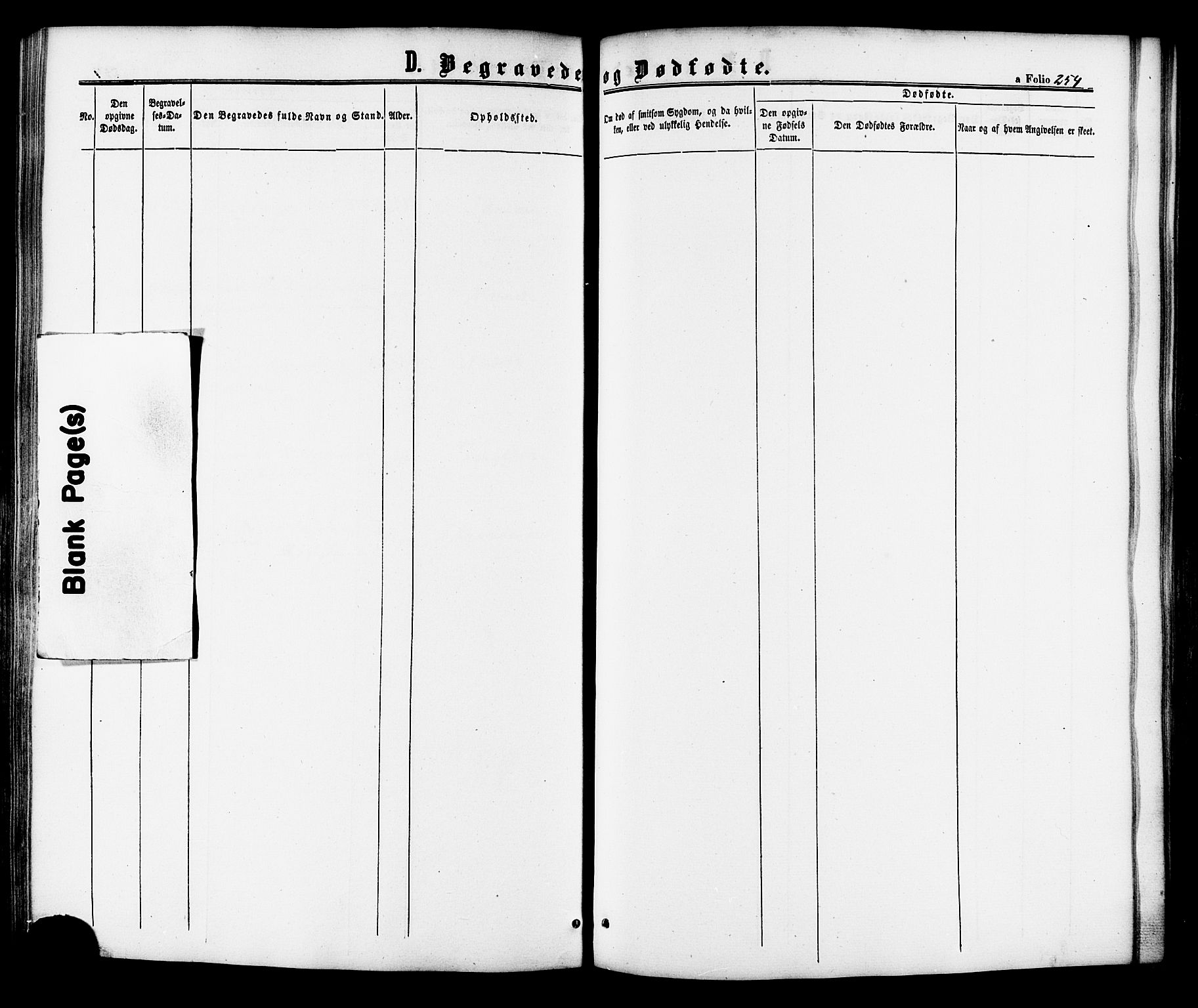 Ministerialprotokoller, klokkerbøker og fødselsregistre - Sør-Trøndelag, SAT/A-1456/618/L0442: Parish register (official) no. 618A06 /1, 1863-1879, p. 254