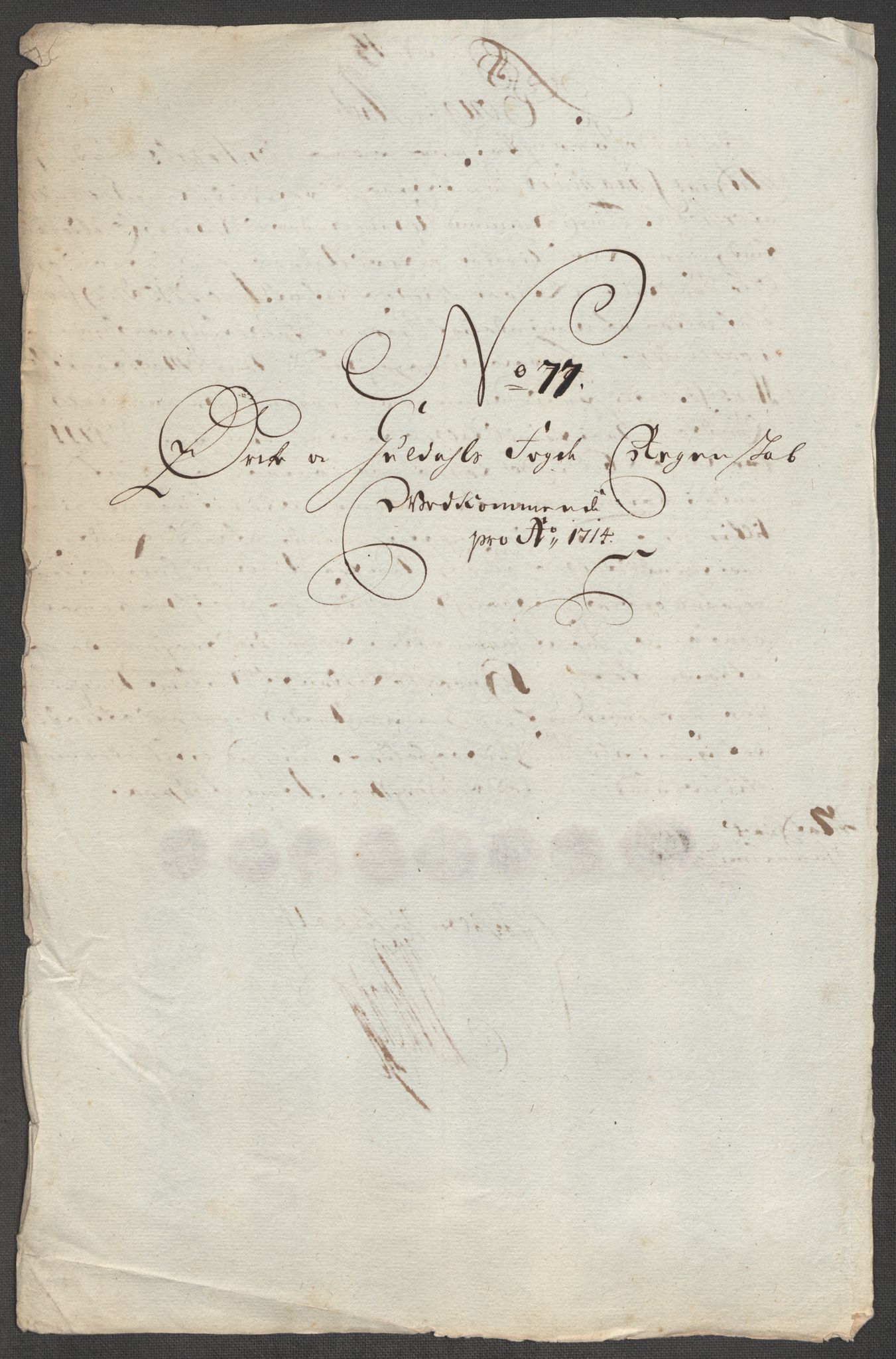 Rentekammeret inntil 1814, Reviderte regnskaper, Fogderegnskap, RA/EA-4092/R60/L3965: Fogderegnskap Orkdal og Gauldal, 1714, p. 477