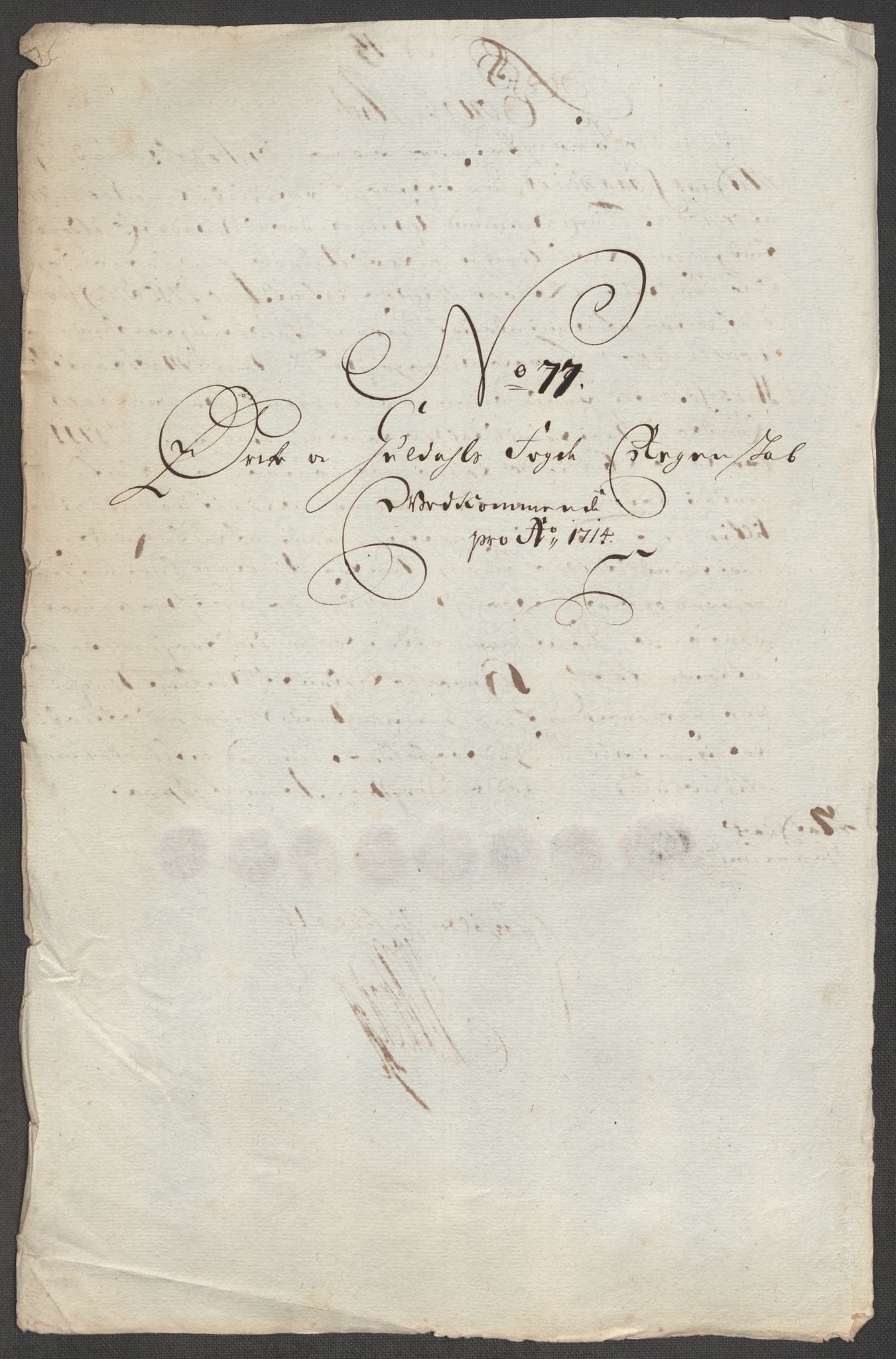 Rentekammeret inntil 1814, Reviderte regnskaper, Fogderegnskap, AV/RA-EA-4092/R60/L3965: Fogderegnskap Orkdal og Gauldal, 1714, p. 477