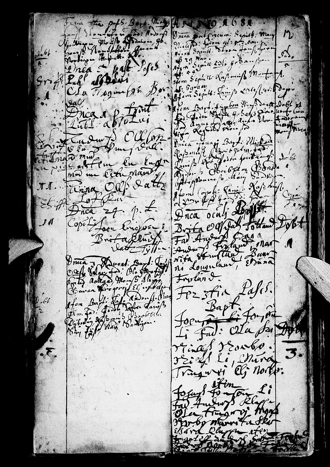 Os sokneprestembete, AV/SAB-A-99929: Parish register (official) no. A 4, 1669-1760, p. 12