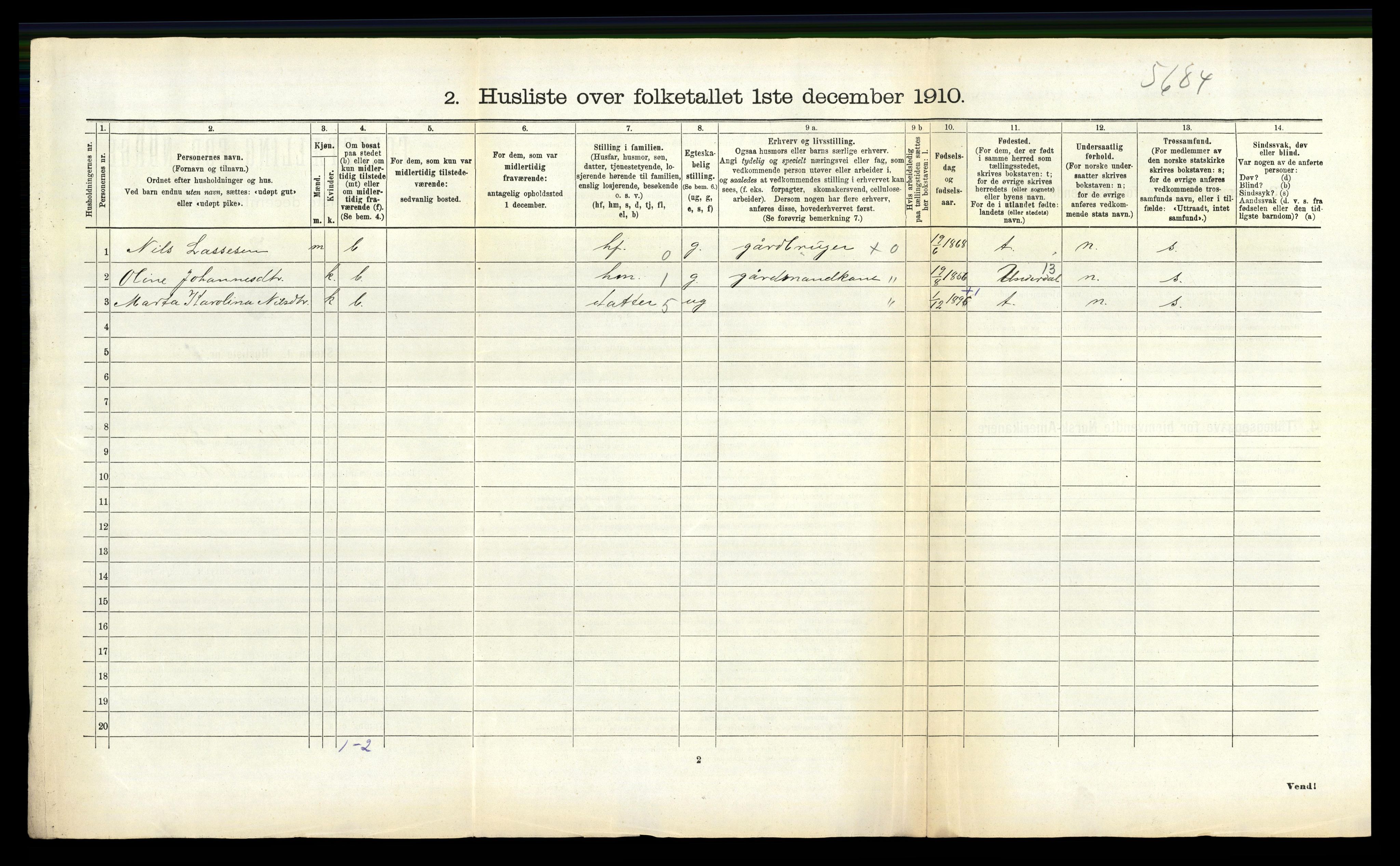 RA, 1910 census for Leikanger, 1910, p. 729
