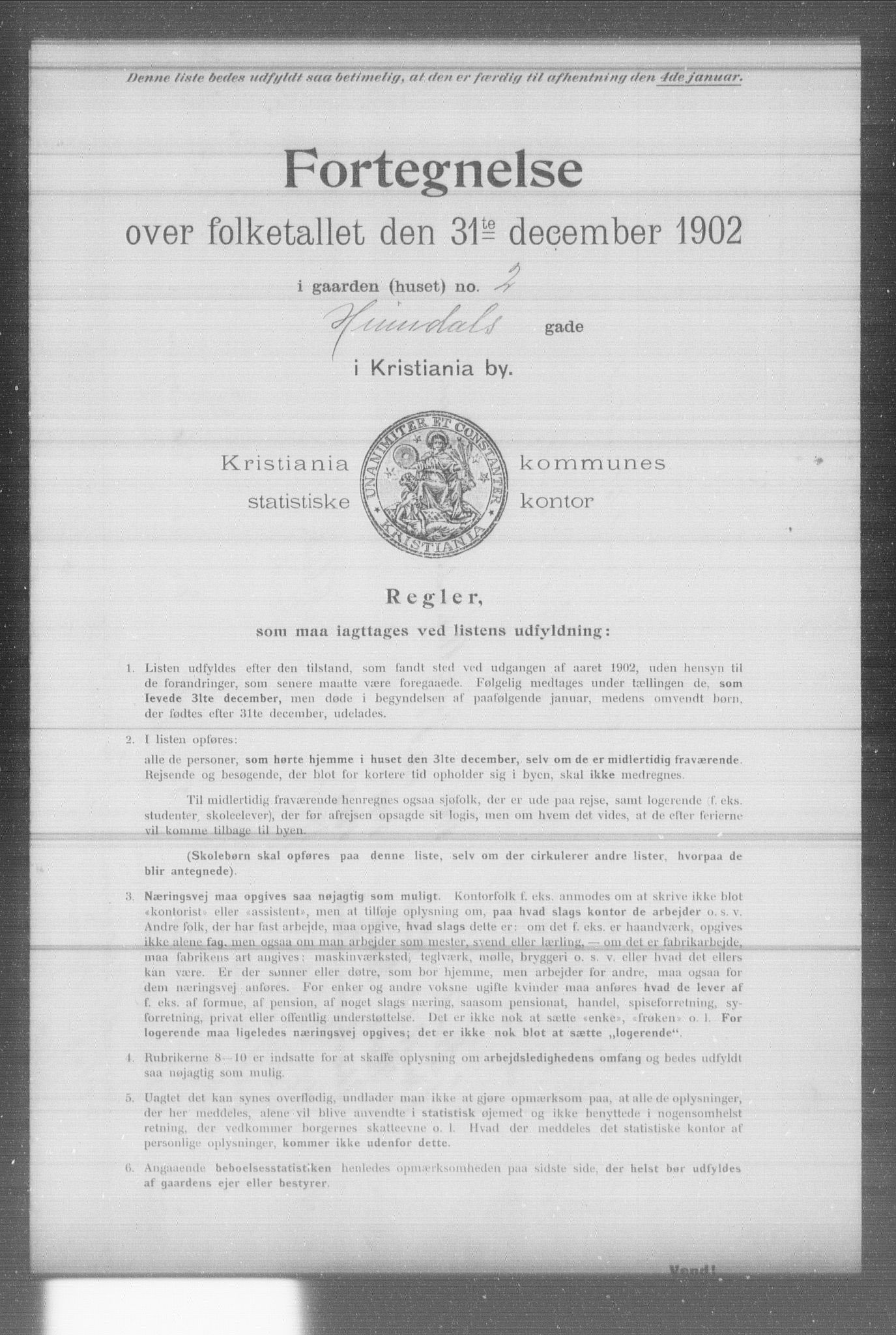 OBA, Municipal Census 1902 for Kristiania, 1902, p. 7155