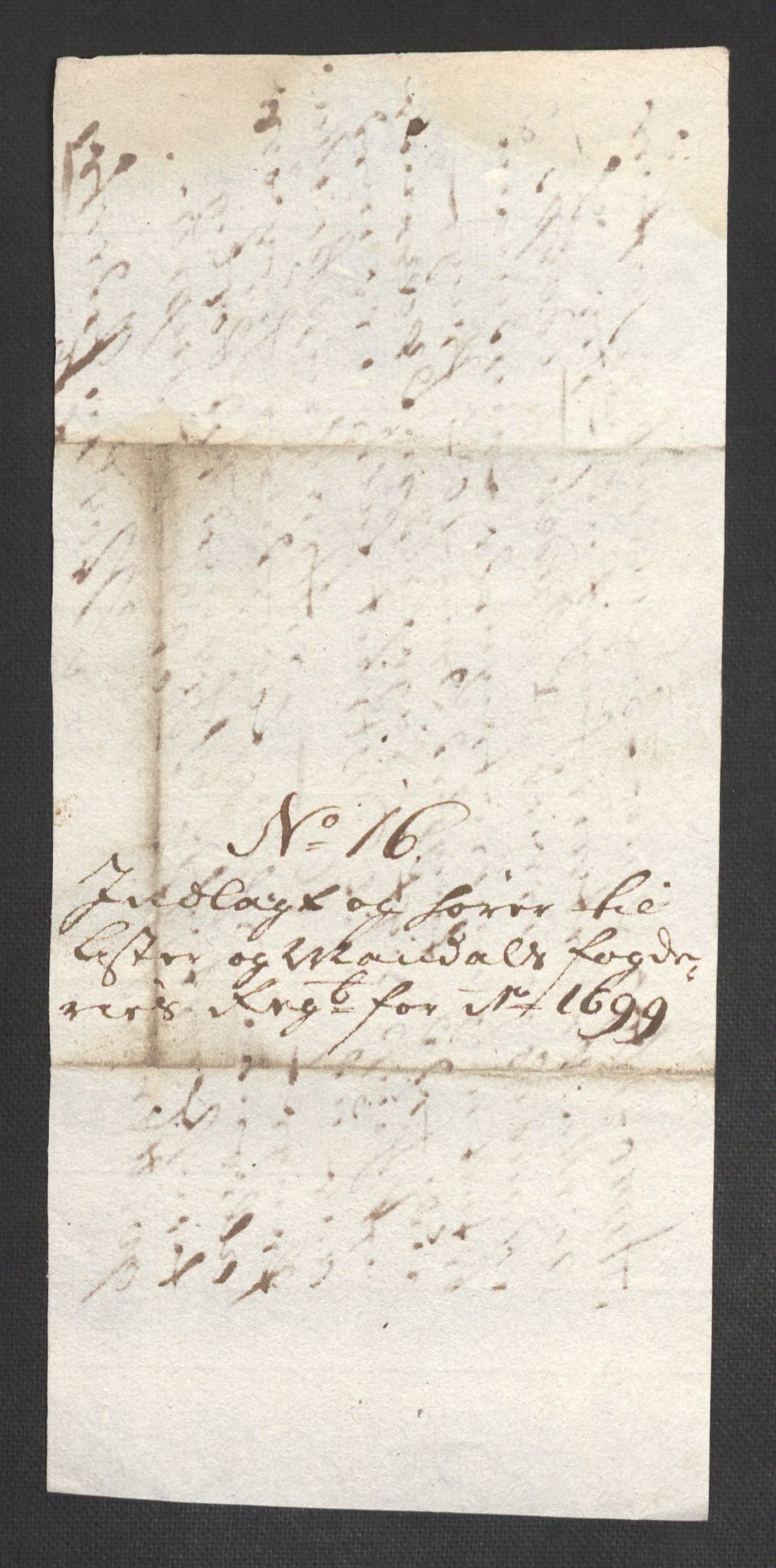 Rentekammeret inntil 1814, Reviderte regnskaper, Fogderegnskap, AV/RA-EA-4092/R43/L2547: Fogderegnskap Lista og Mandal, 1698-1699, p. 249