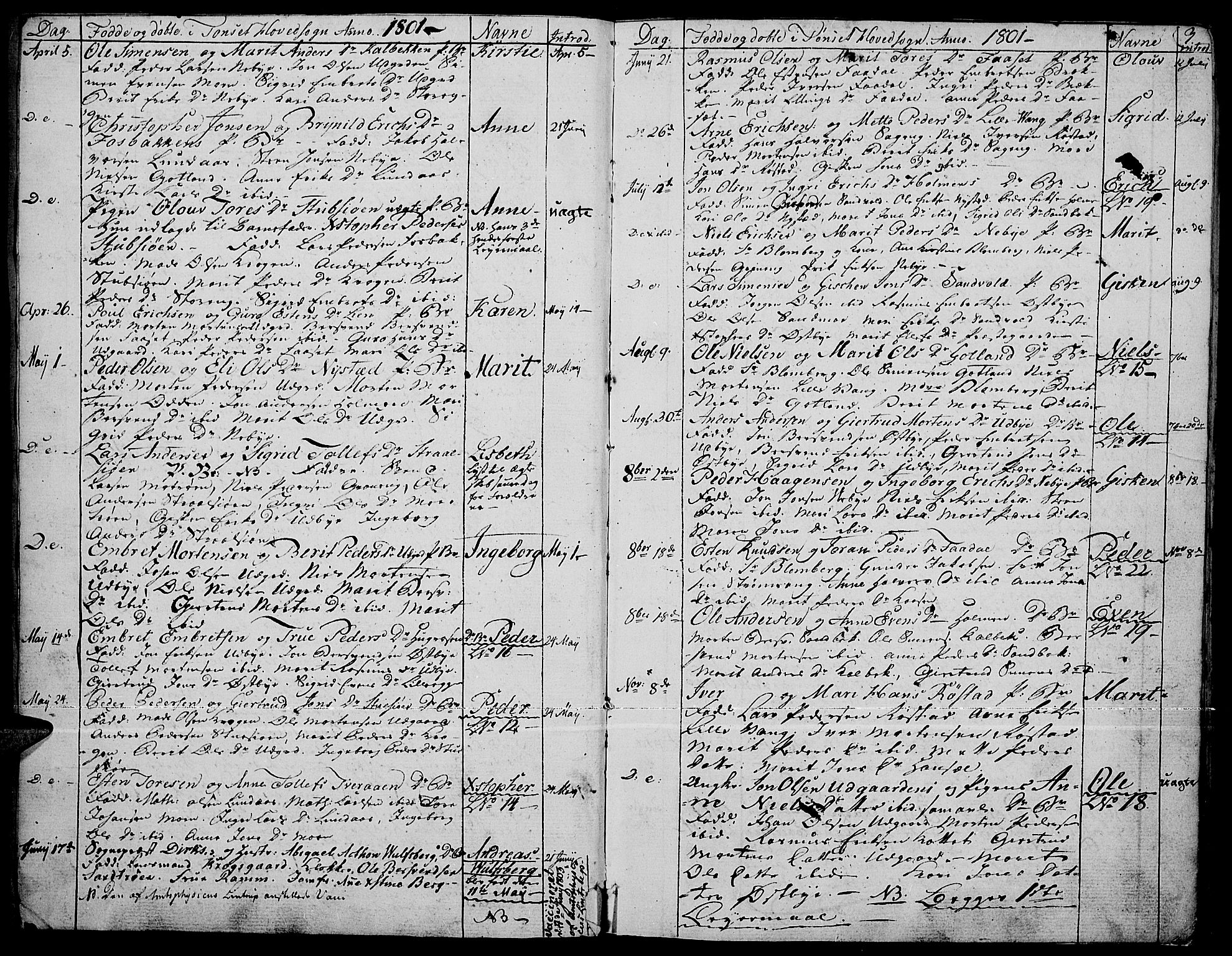 Tynset prestekontor, SAH/PREST-058/H/Ha/Haa/L0015: Parish register (official) no. 15, 1801-1814, p. 3