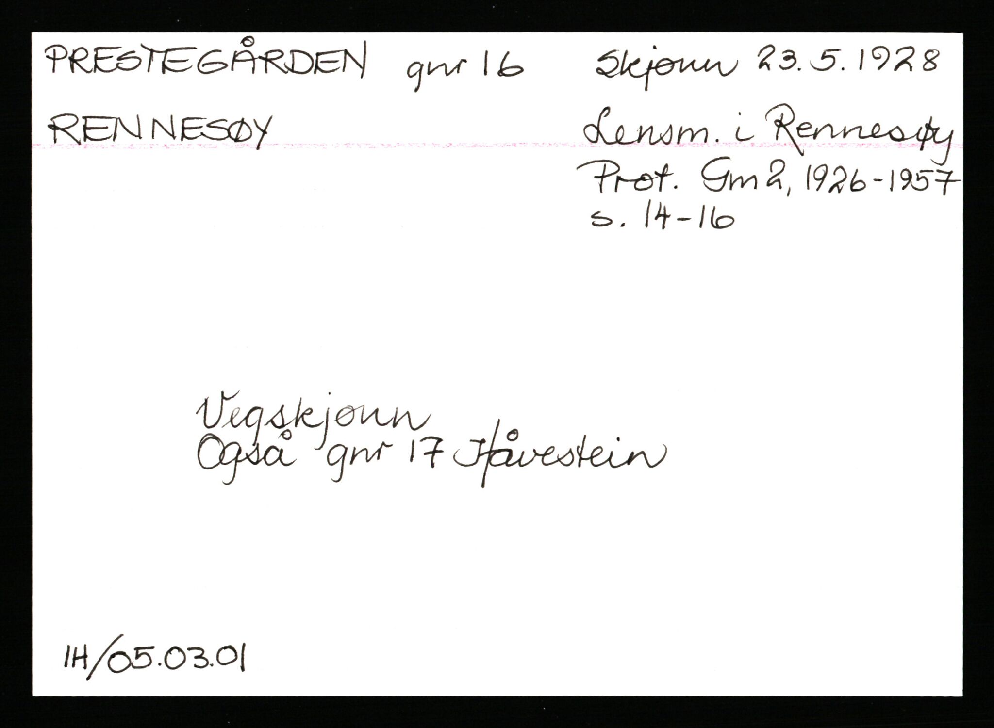 Statsarkivet i Stavanger, AV/SAST-A-101971/03/Y/Ym/L0045: Åstedskort sortert etter gårdsnavn: Prestegården - Rapstad, 1600-1950, p. 92