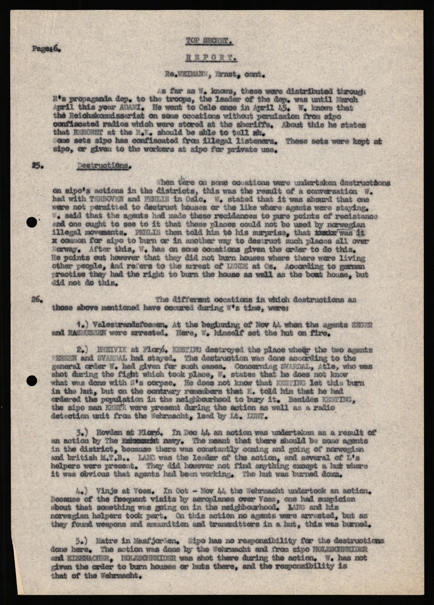 Forsvaret, Forsvarets overkommando II, RA/RAFA-3915/D/Db/L0035: CI Questionaires. Tyske okkupasjonsstyrker i Norge. Tyskere., 1945-1946, p. 171