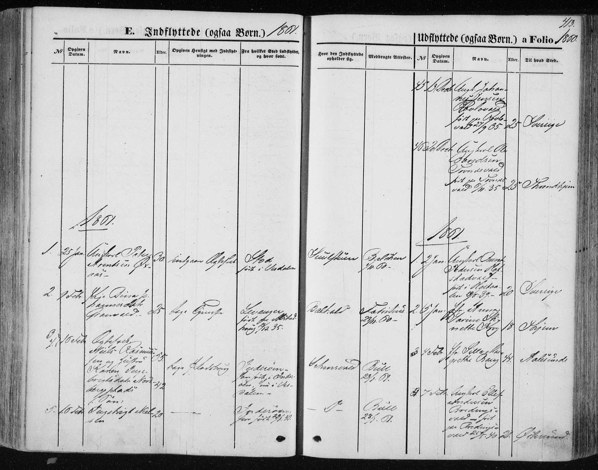 Ministerialprotokoller, klokkerbøker og fødselsregistre - Nord-Trøndelag, AV/SAT-A-1458/723/L0241: Parish register (official) no. 723A10, 1860-1869, p. 413