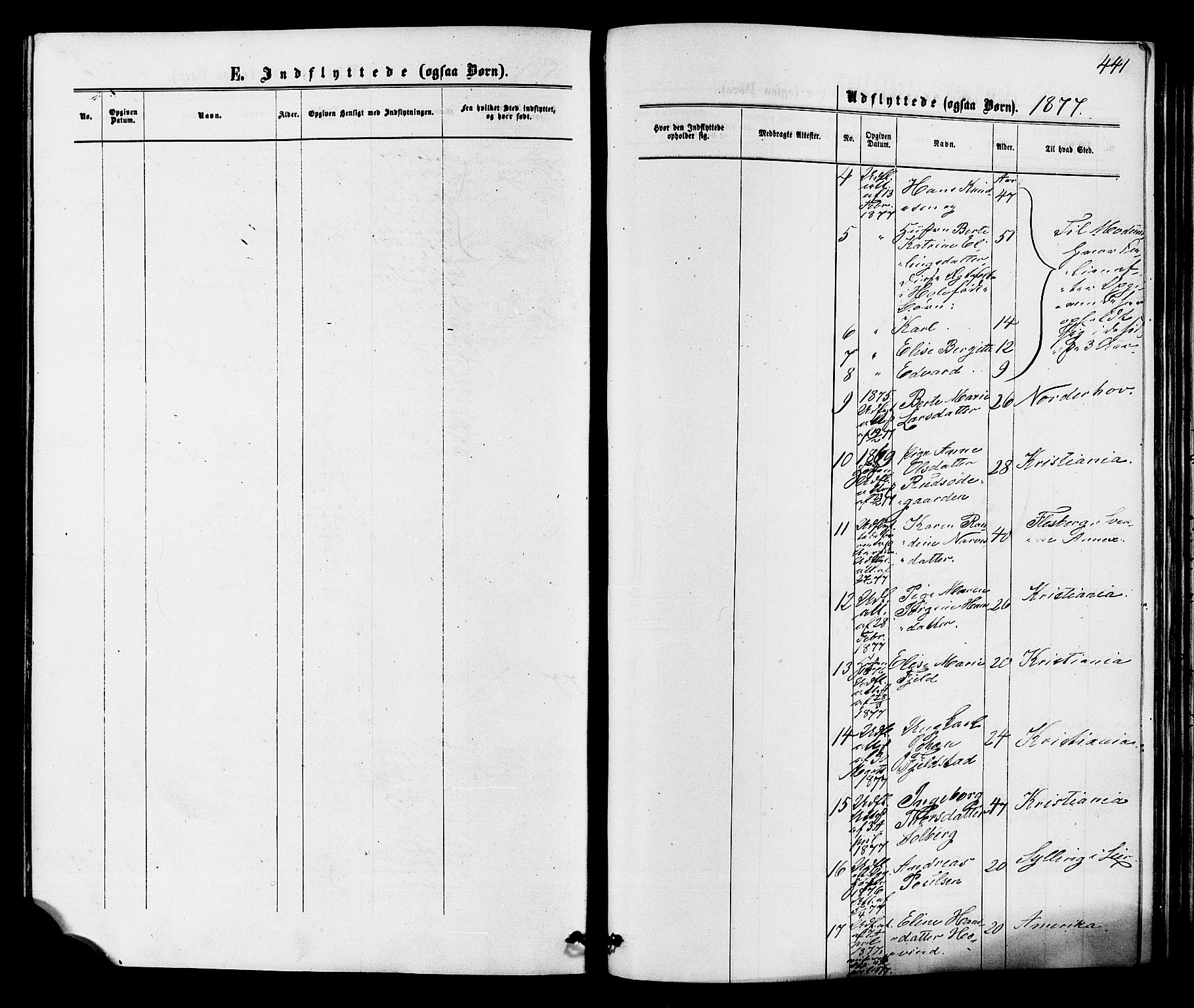 Hole kirkebøker, AV/SAKO-A-228/F/Fa/L0007: Parish register (official) no. I 7, 1873-1877, p. 441