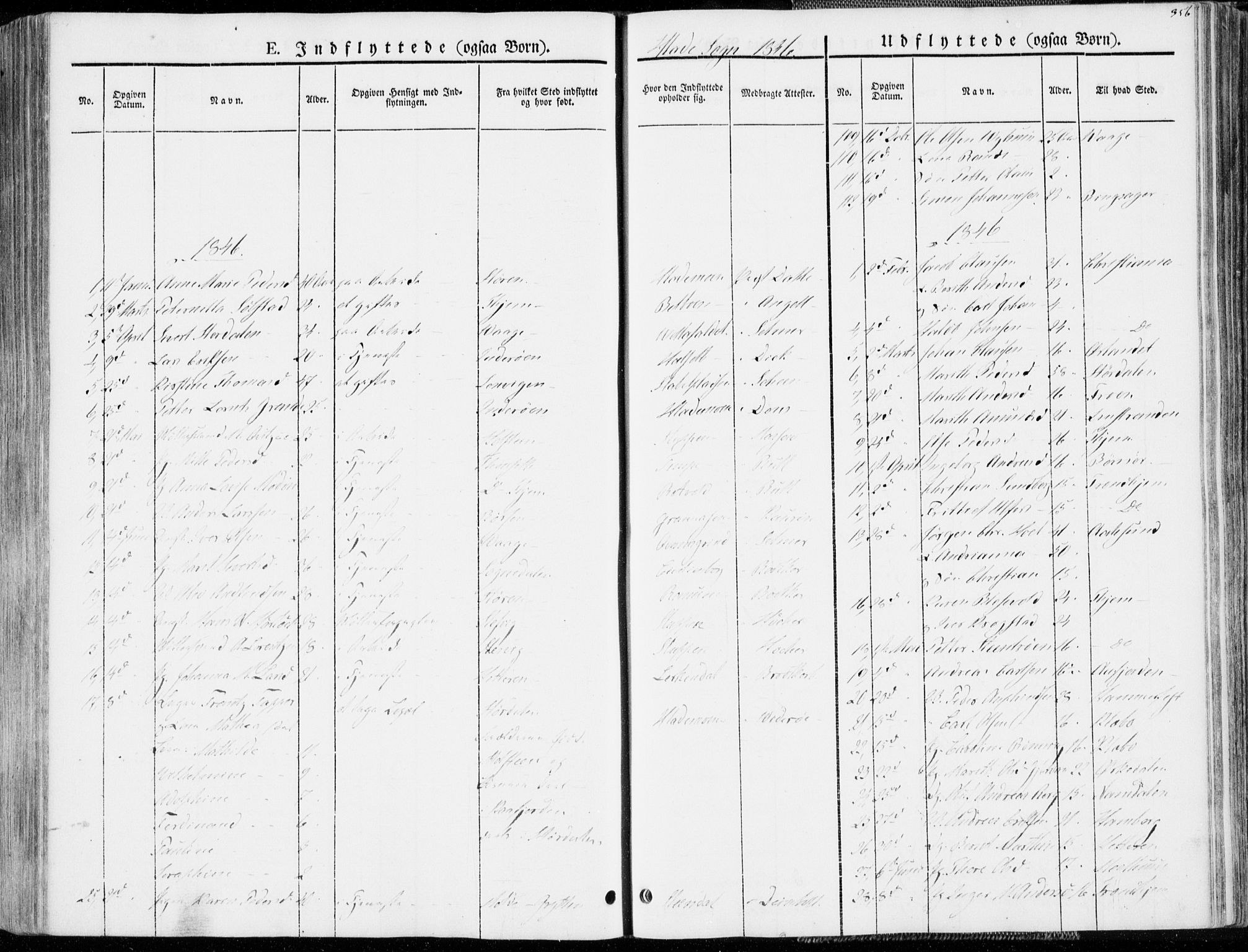 Ministerialprotokoller, klokkerbøker og fødselsregistre - Sør-Trøndelag, SAT/A-1456/606/L0290: Parish register (official) no. 606A05, 1841-1847, p. 356