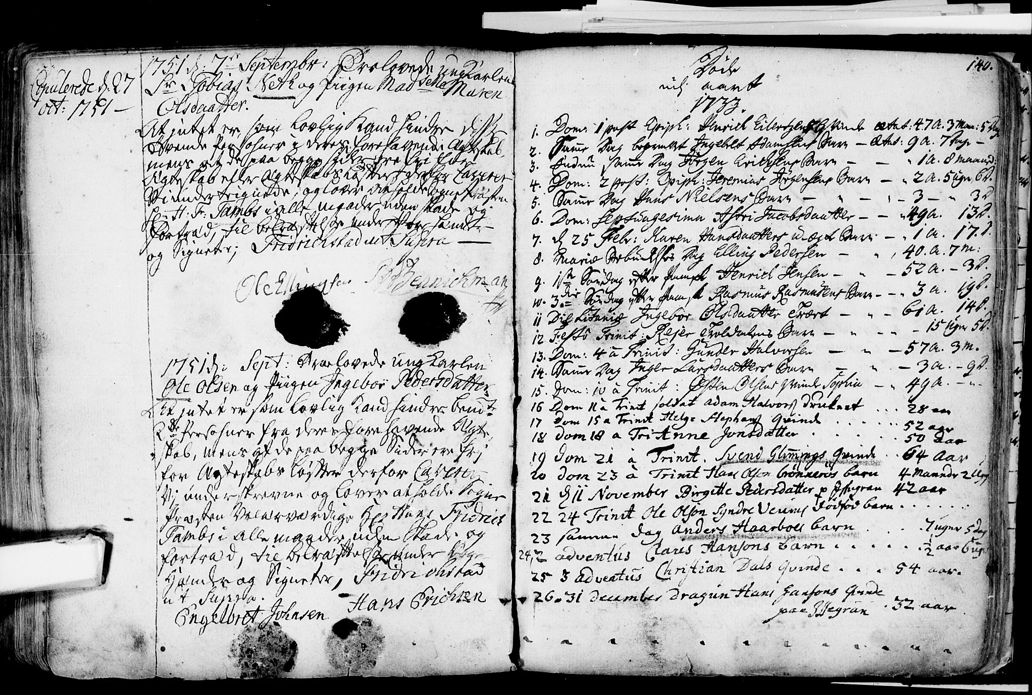 Glemmen prestekontor Kirkebøker, AV/SAO-A-10908/F/Fa/L0001: Parish register (official) no. 1, 1733-1759, p. 140