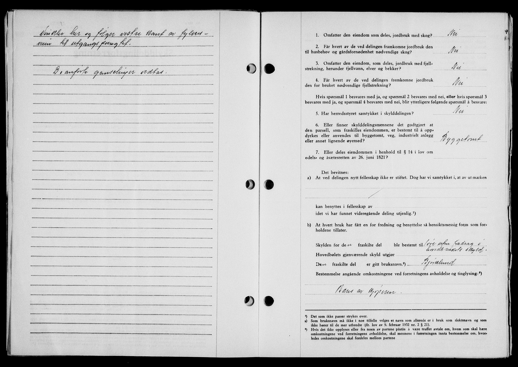 Lofoten sorenskriveri, SAT/A-0017/1/2/2C/L0022a: Mortgage book no. 22a, 1949-1950, Diary no: : 2451/1949