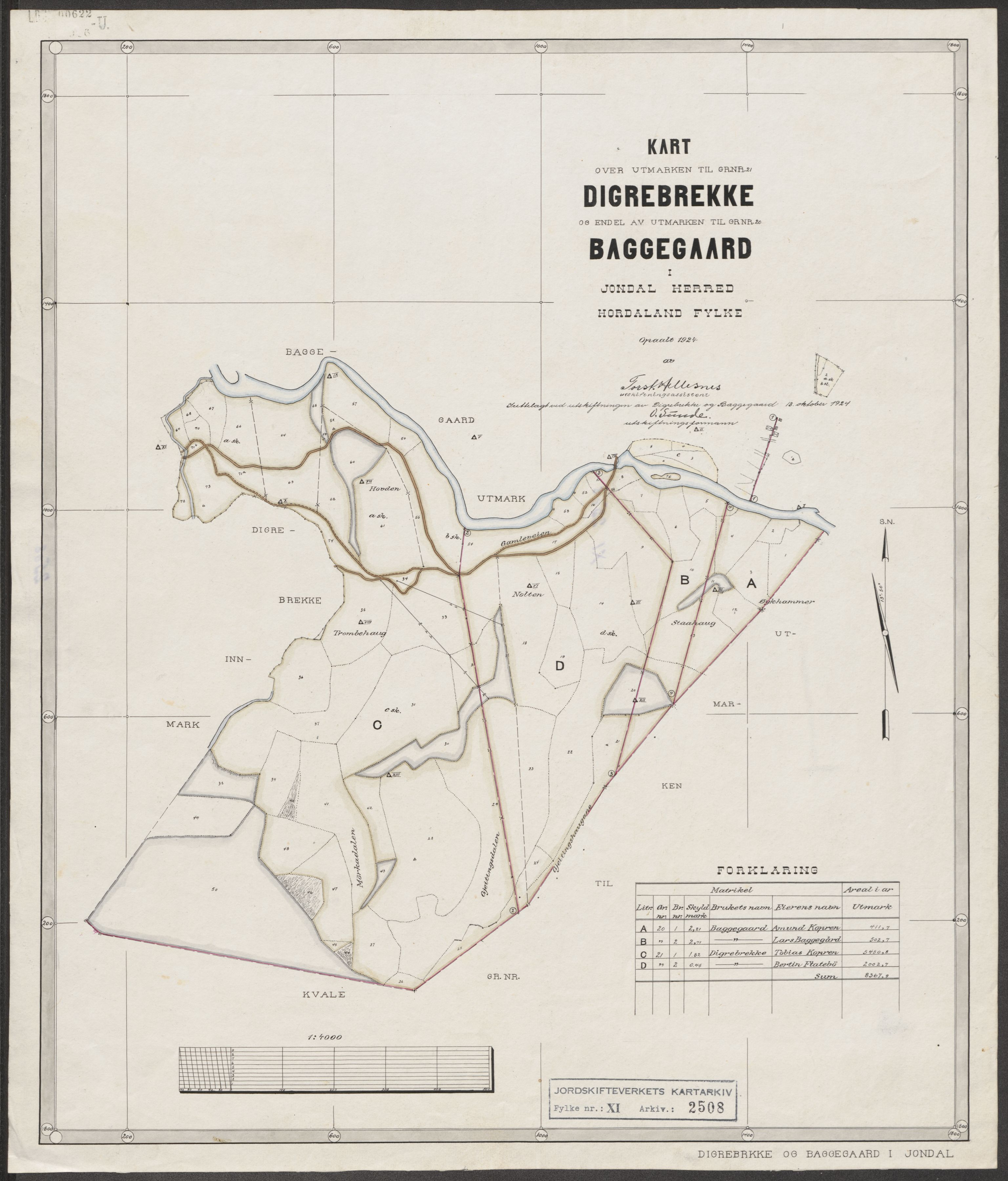 Jordskifteverkets kartarkiv, RA/S-3929/T, 1859-1988, p. 2815