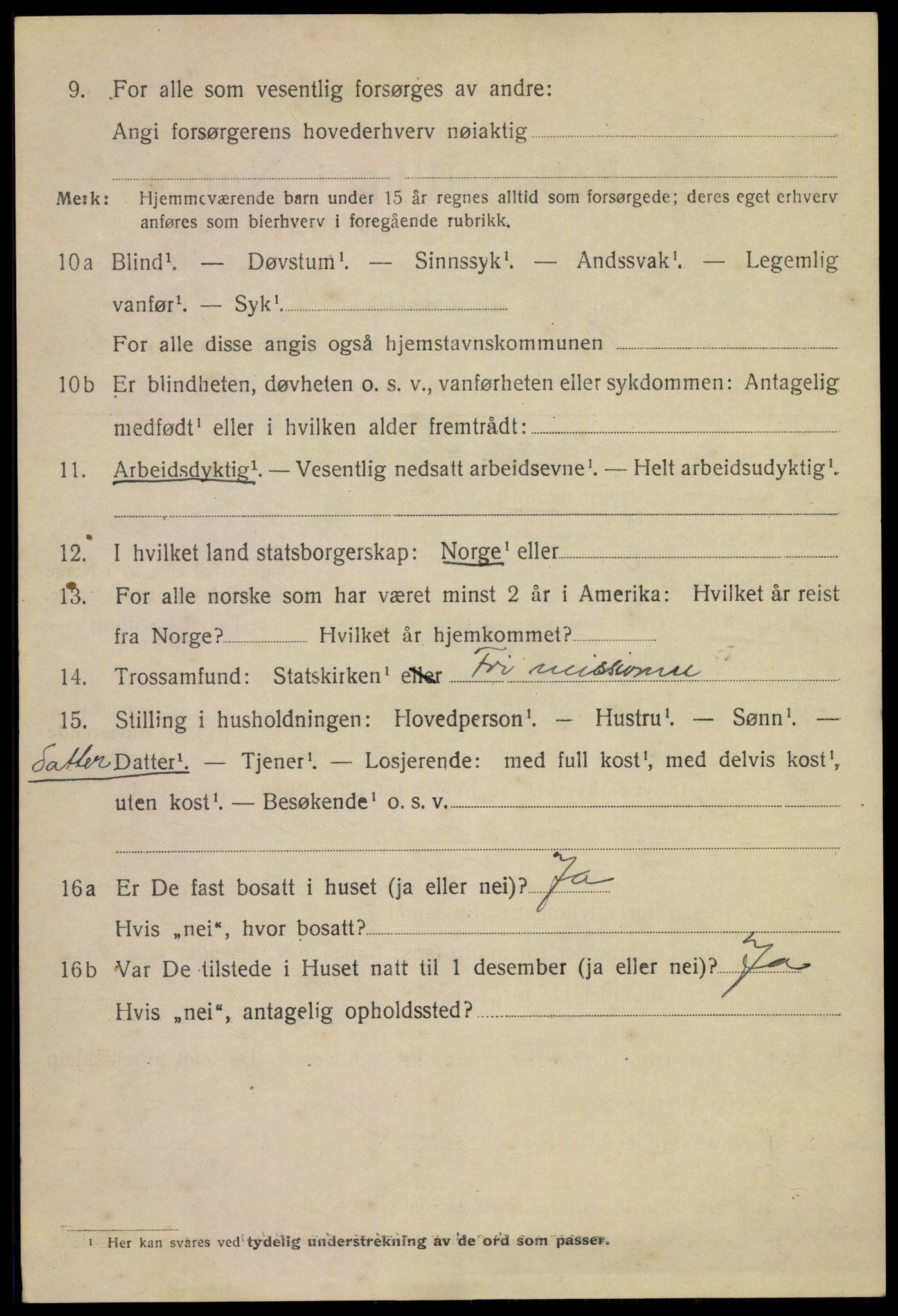 SAKO, 1920 census for Skien, 1920, p. 13553
