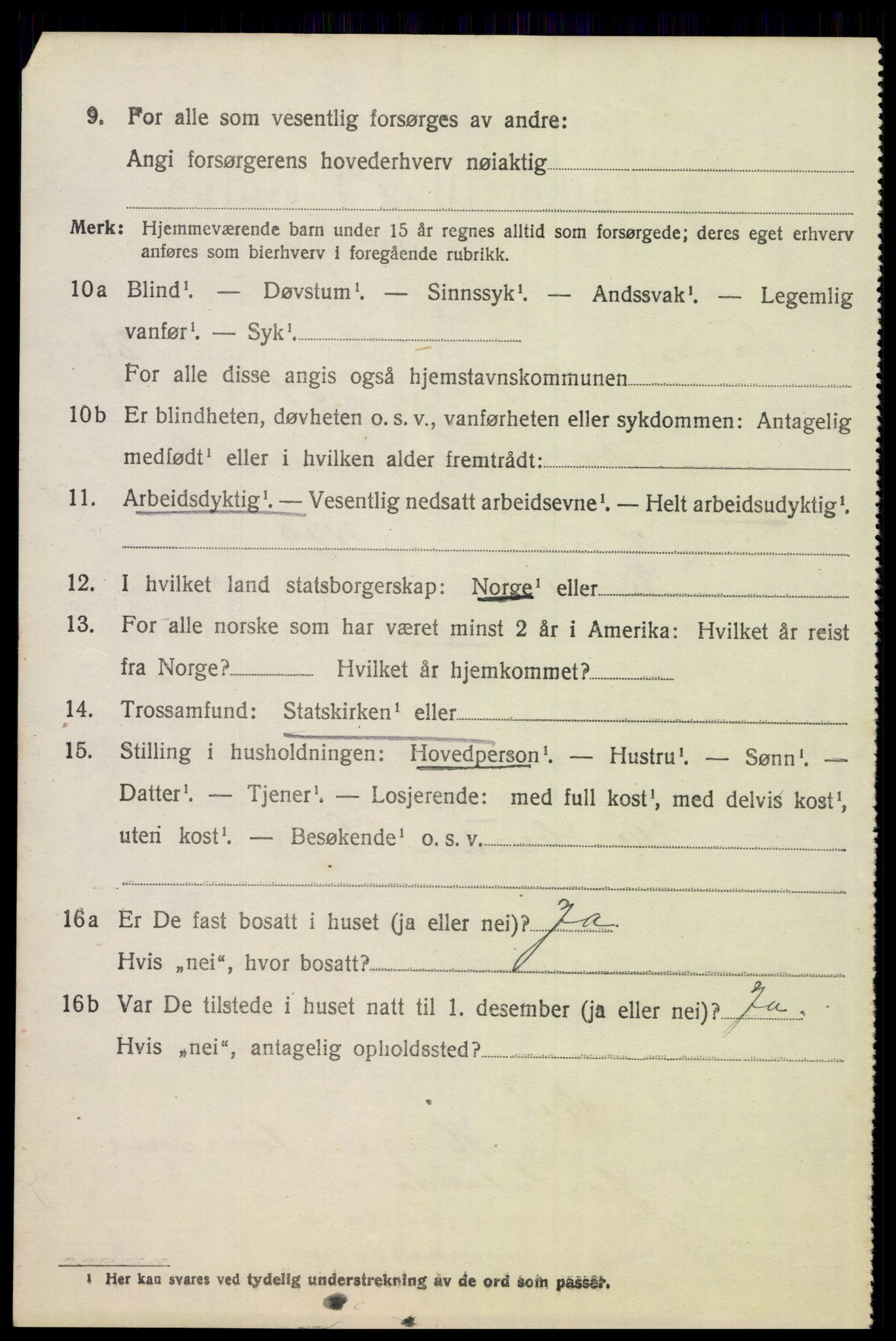 SAH, 1920 census for Trysil, 1920, p. 13020