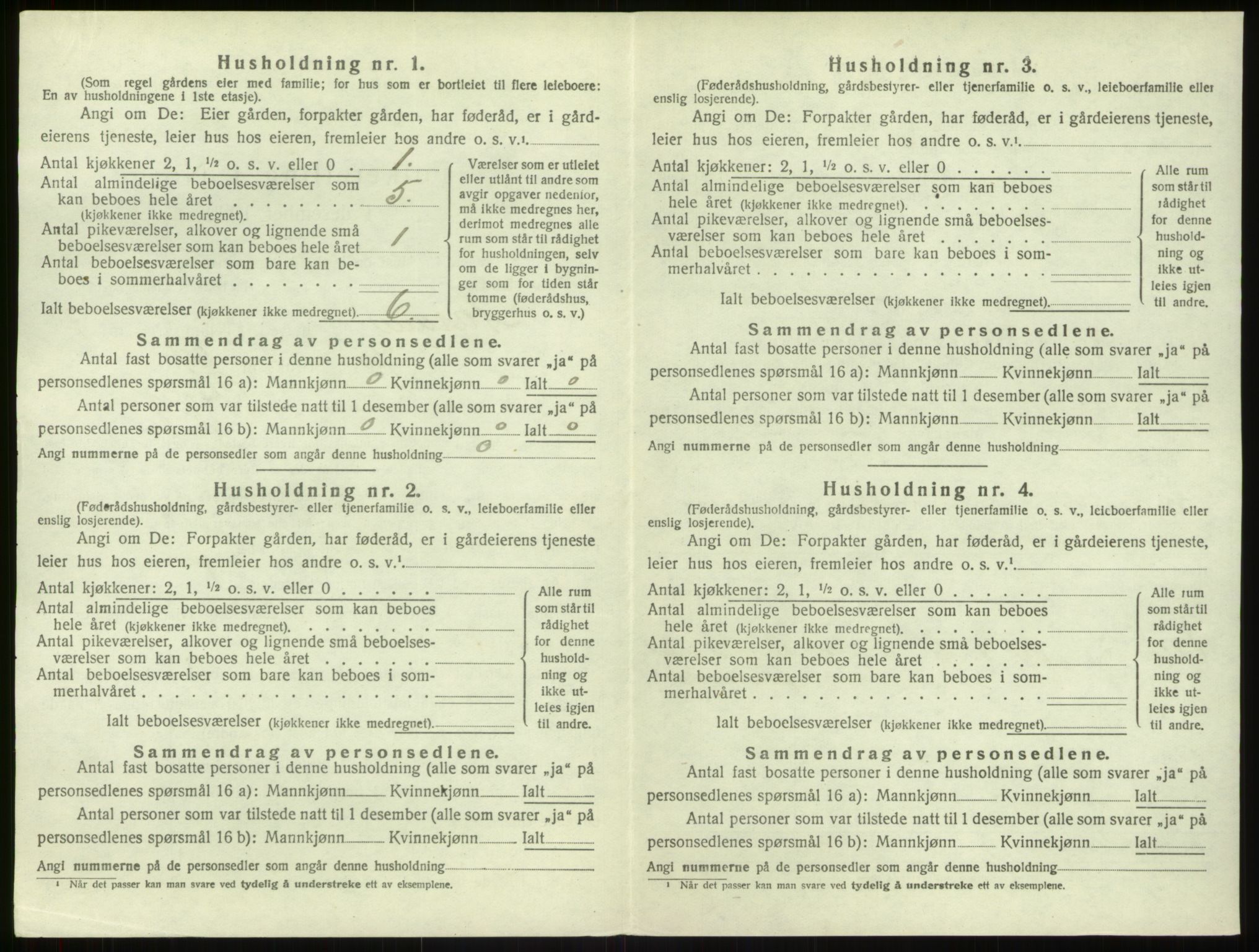 SAB, 1920 census for Åsane, 1920, p. 662