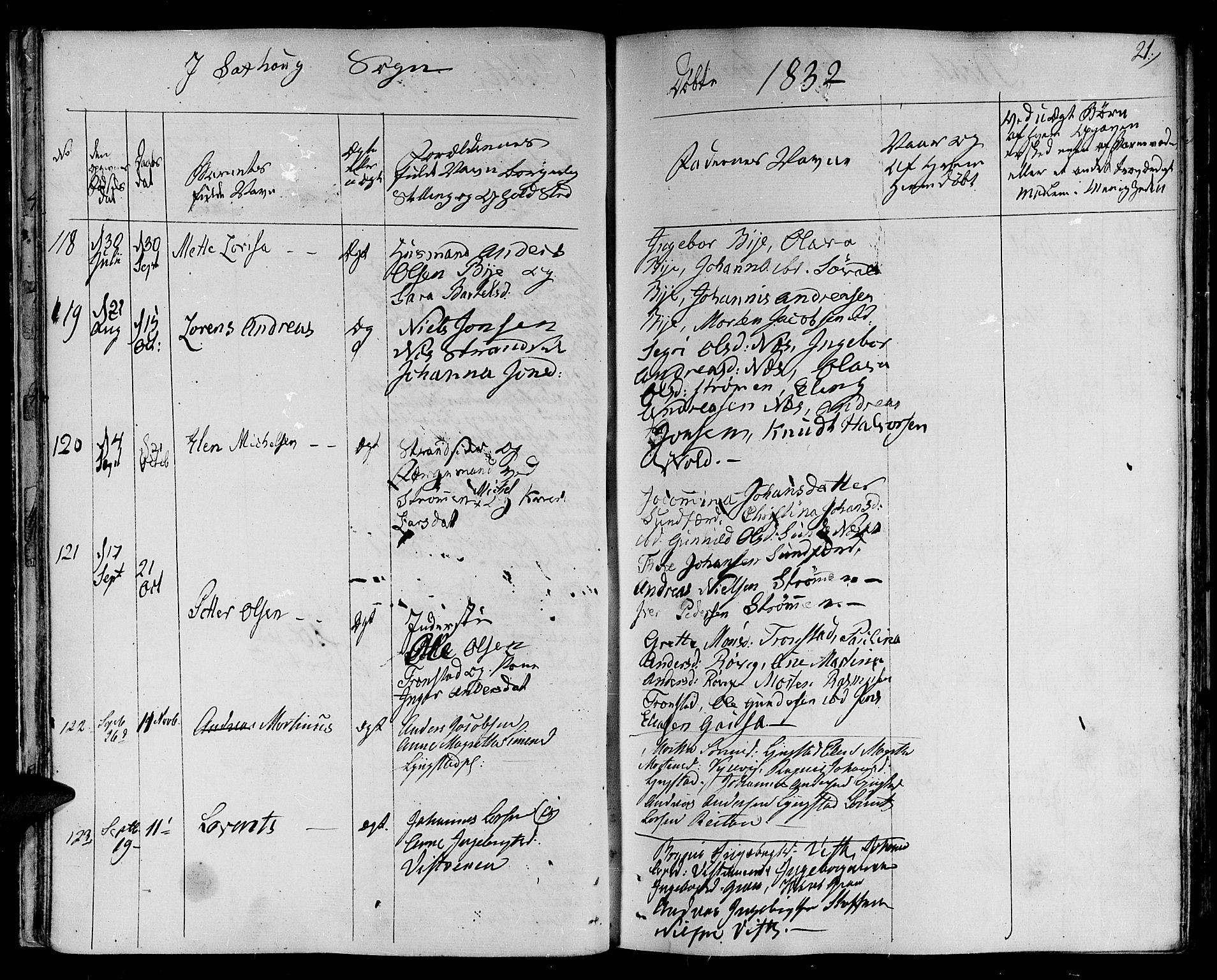 Ministerialprotokoller, klokkerbøker og fødselsregistre - Nord-Trøndelag, SAT/A-1458/730/L0277: Parish register (official) no. 730A06 /1, 1830-1839, p. 21