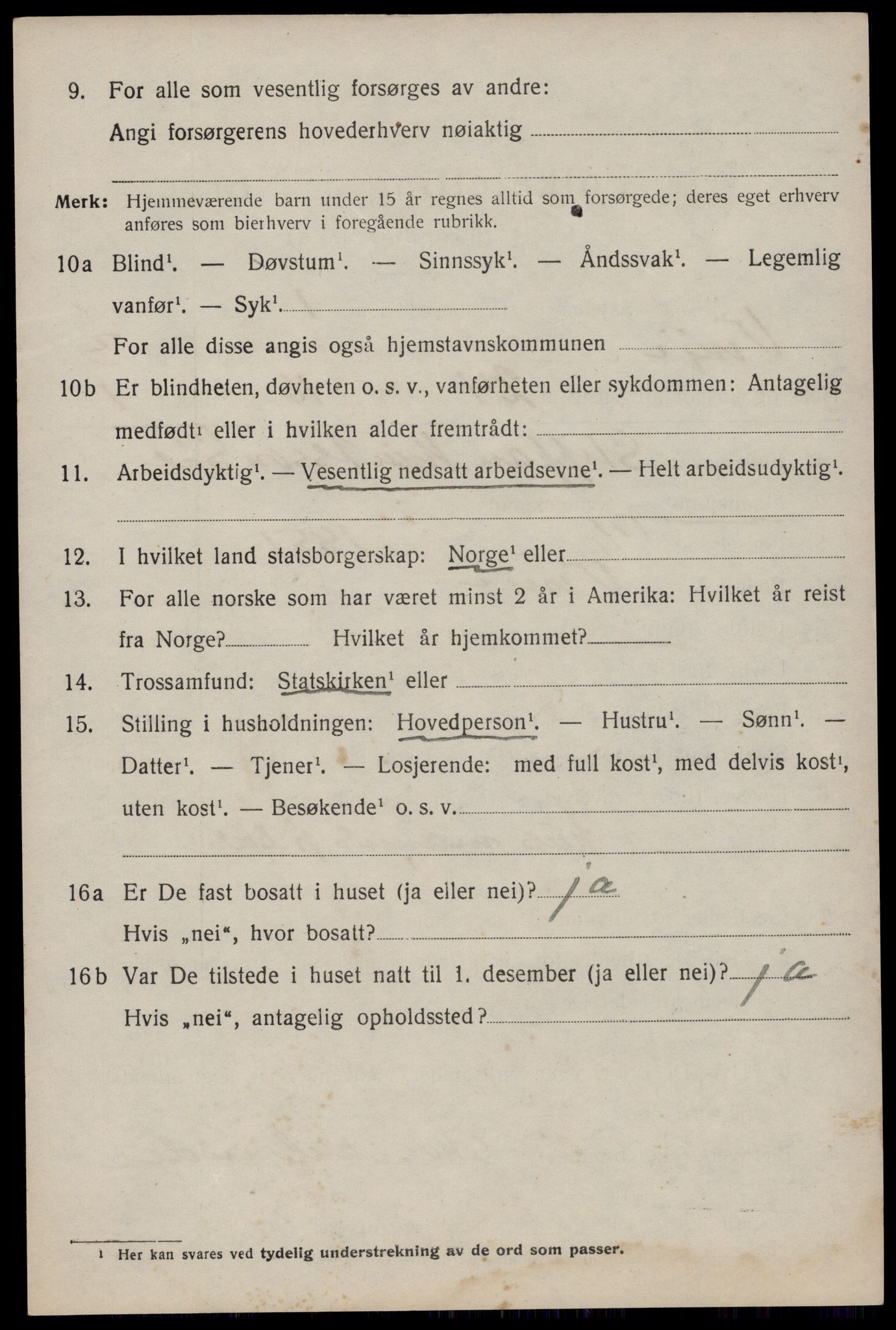 SAKO, 1920 census for Vinje, 1920, p. 1244