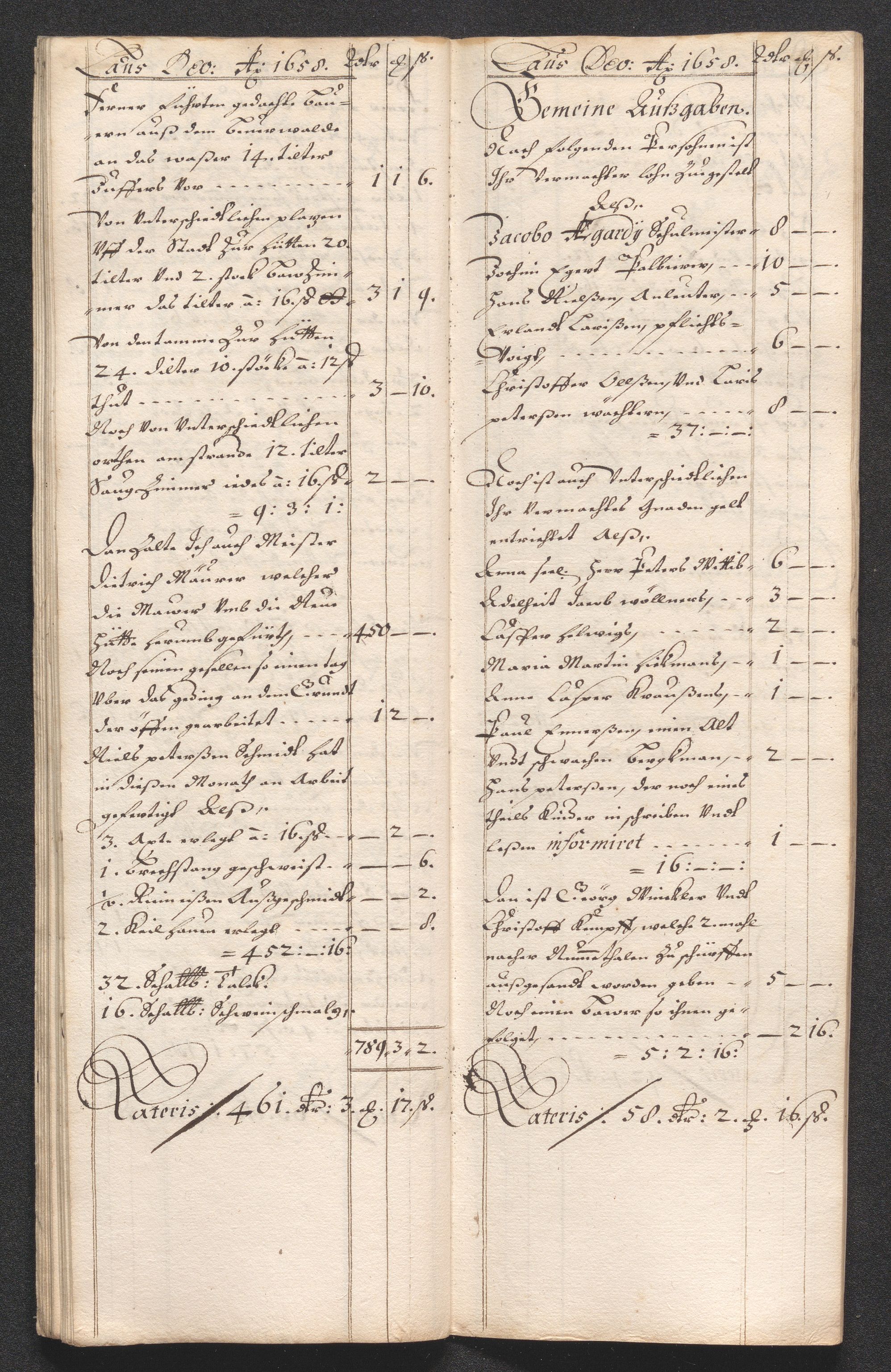 Kongsberg Sølvverk 1623-1816, AV/SAKO-EA-3135/001/D/Dc/Dcd/L0033: Utgiftsregnskap for gruver m.m. , 1658, p. 300