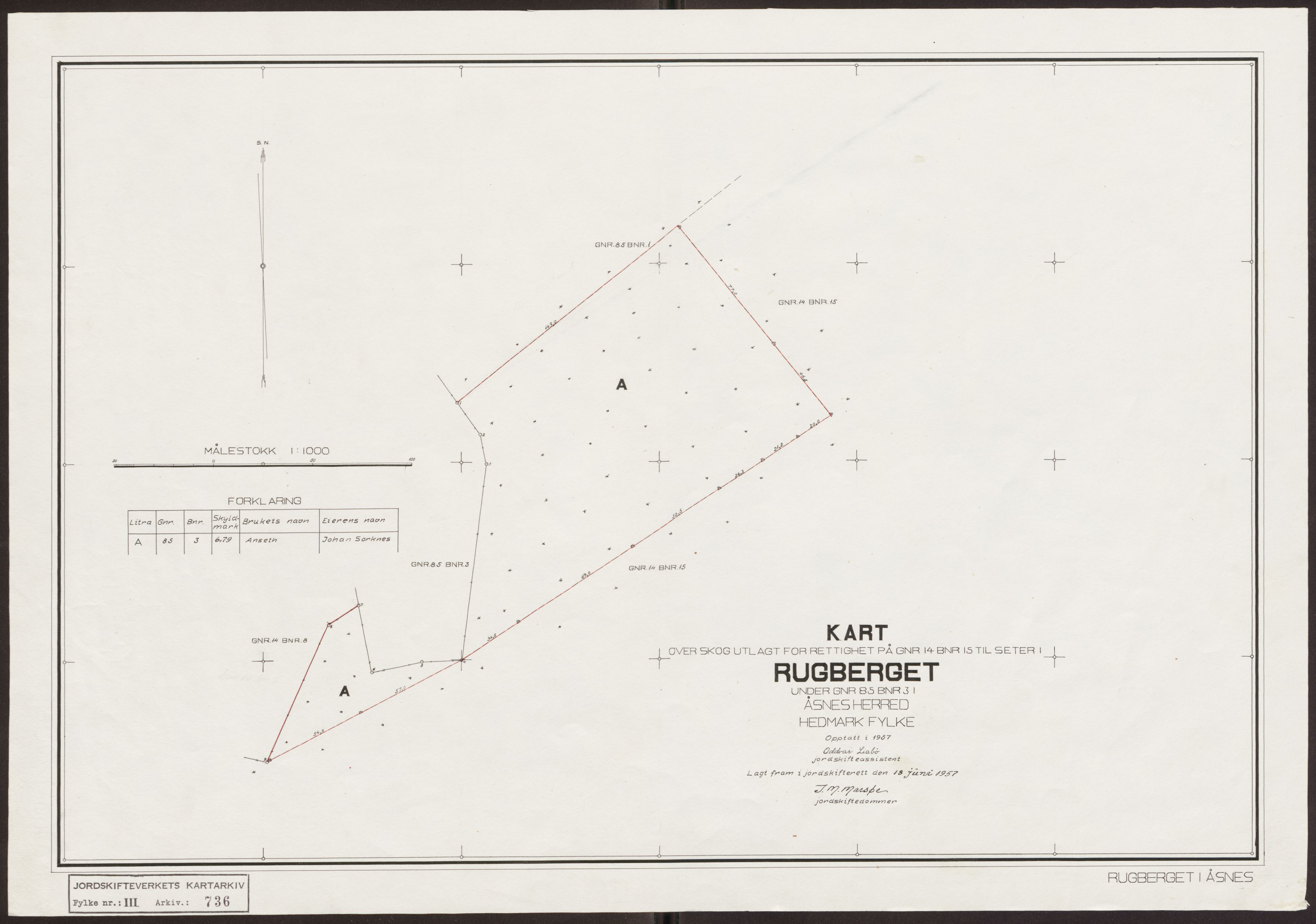 Jordskifteverkets kartarkiv, RA/S-3929/T, 1859-1988, p. 1110