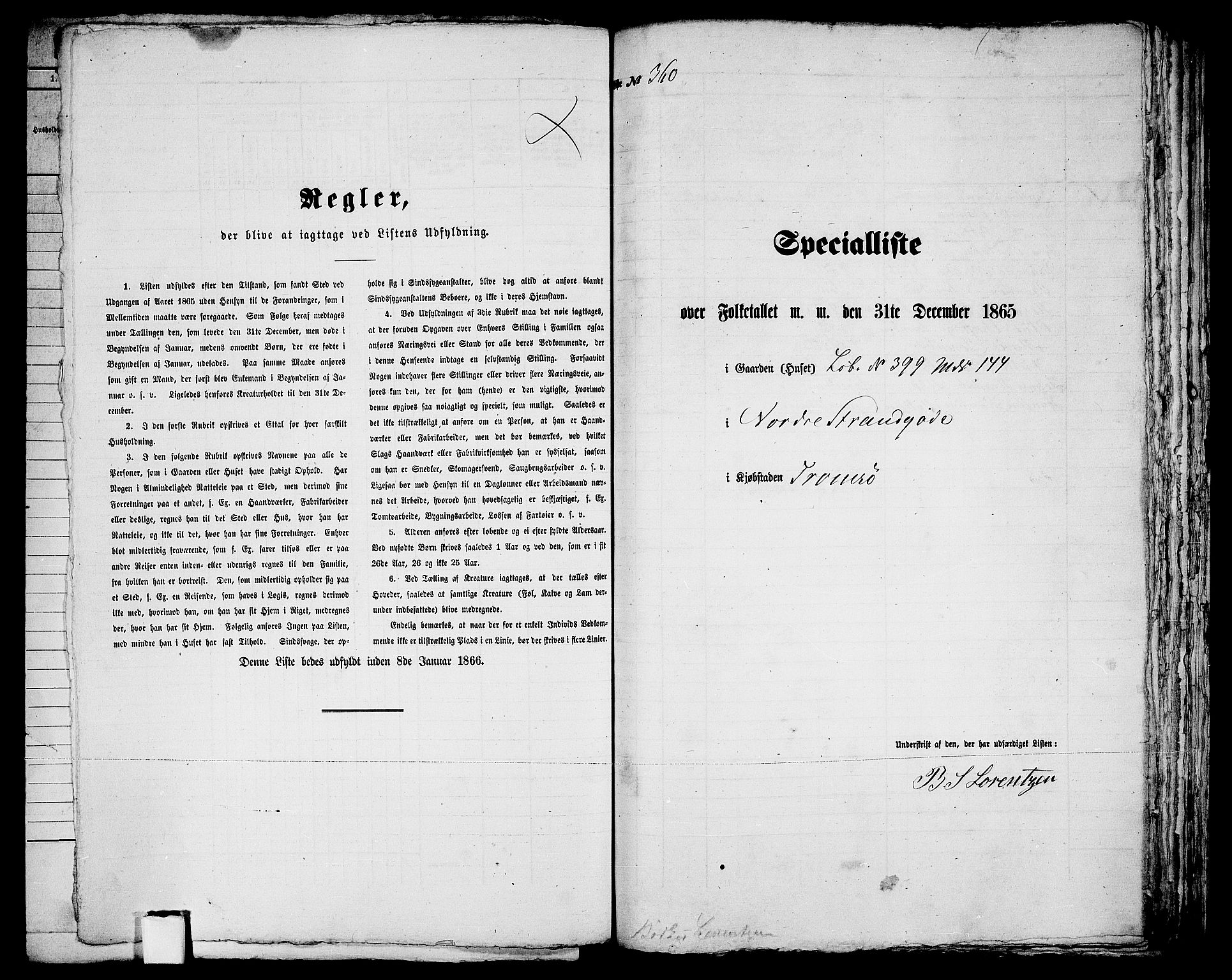 RA, 1865 census for Tromsø, 1865, p. 738