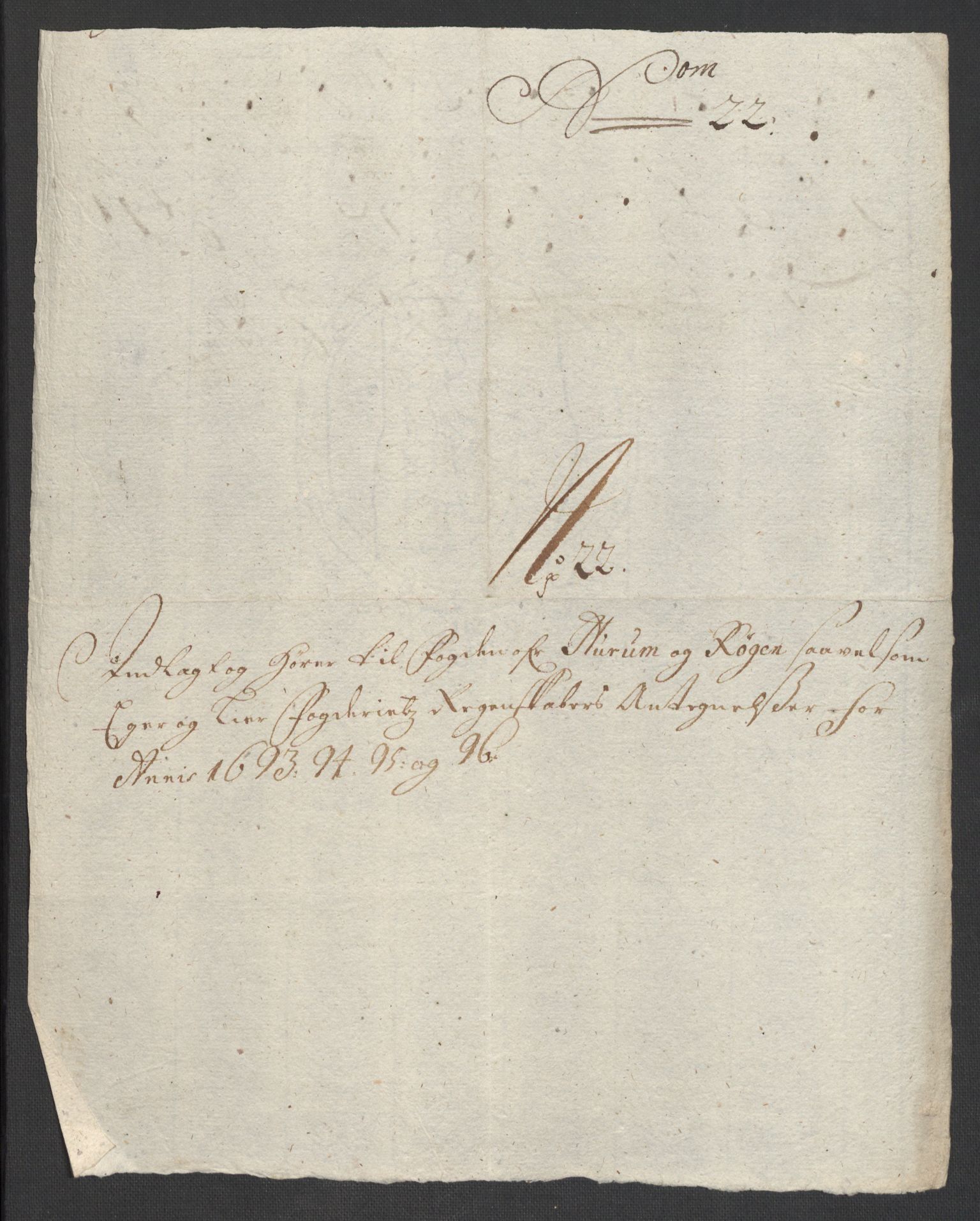 Rentekammeret inntil 1814, Reviderte regnskaper, Fogderegnskap, AV/RA-EA-4092/R30/L1695: Fogderegnskap Hurum, Røyken, Eiker og Lier, 1697, p. 246