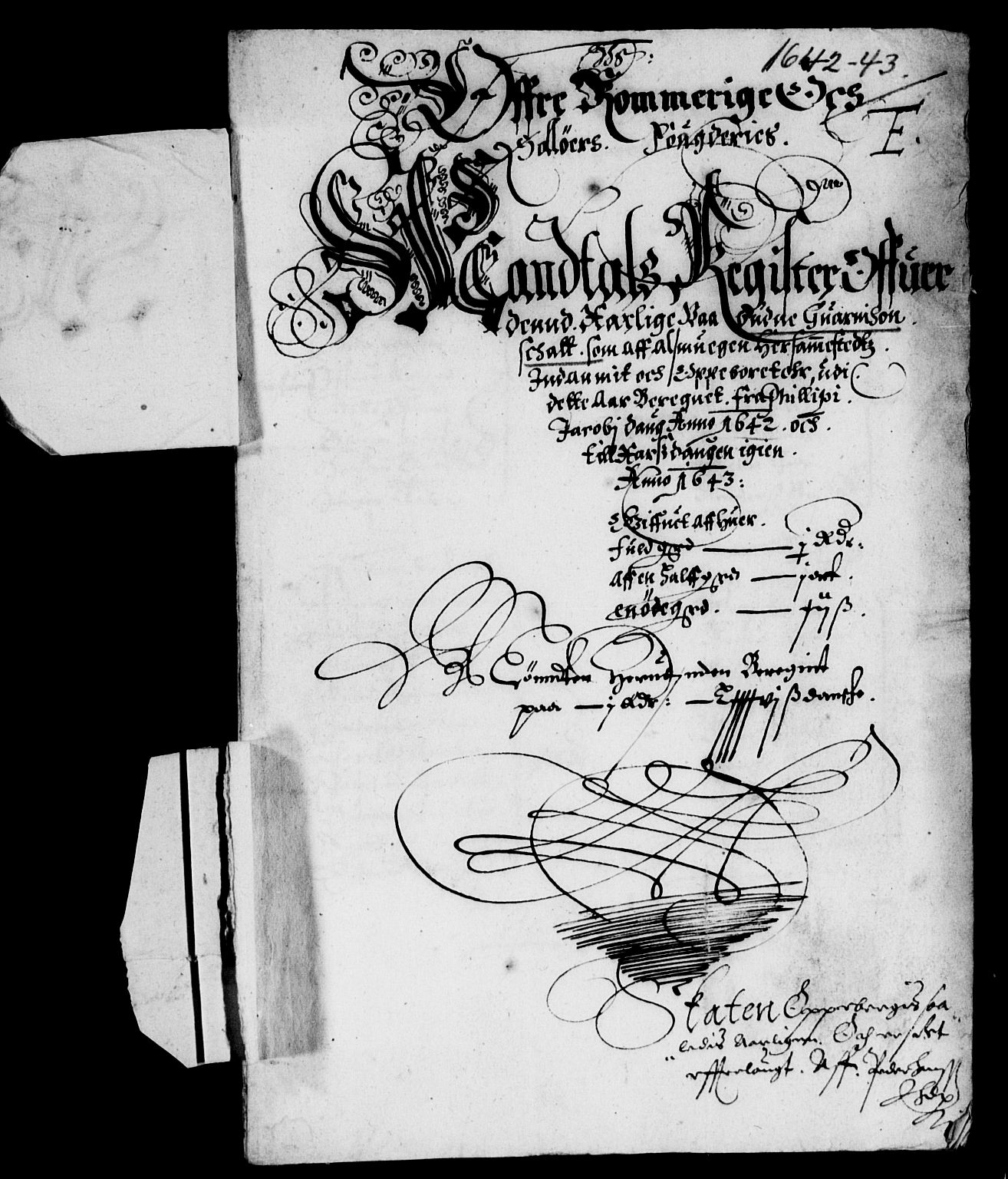 Rentekammeret inntil 1814, Reviderte regnskaper, Lensregnskaper, AV/RA-EA-5023/R/Rb/Rba/L0168: Akershus len, 1642-1643