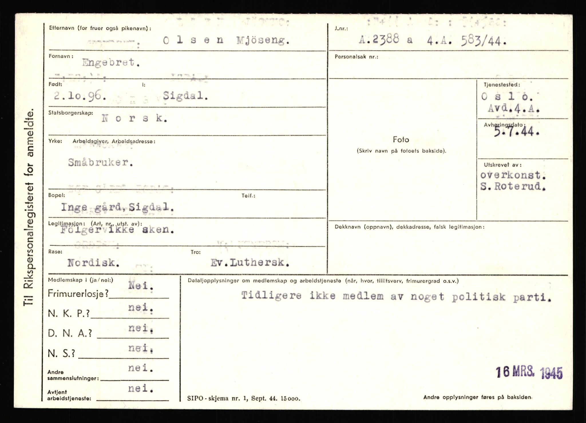 Statspolitiet - Hovedkontoret / Osloavdelingen, AV/RA-S-1329/C/Ca/L0010: Lind - Moksnes, 1943-1945, p. 4321