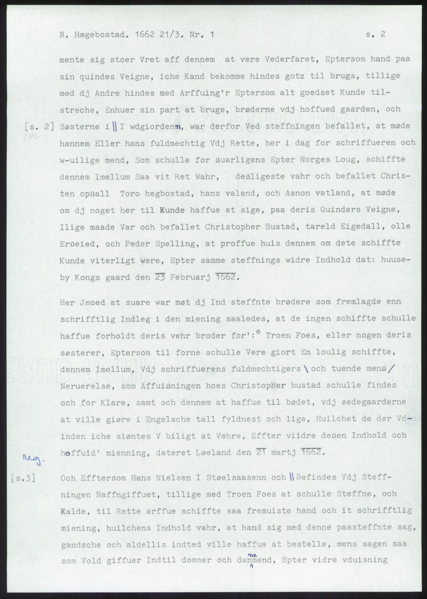 Samlinger til kildeutgivelse, Diplomavskriftsamlingen, AV/RA-EA-4053/H/Ha, p. 1707