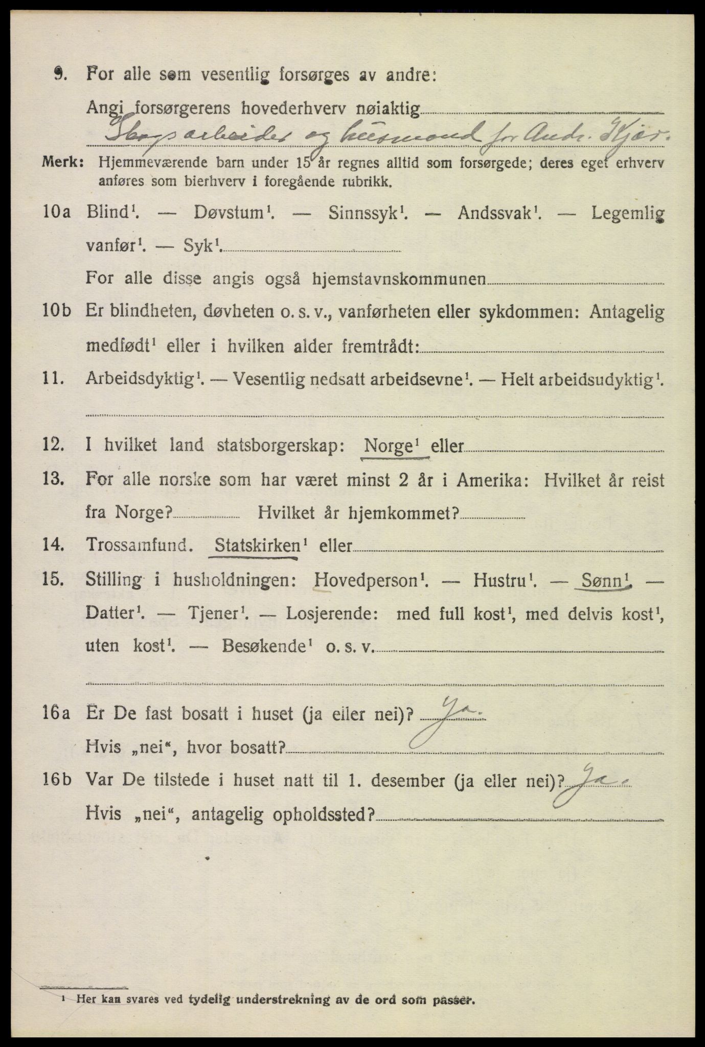 SAH, 1920 census for Grue, 1920, p. 6034